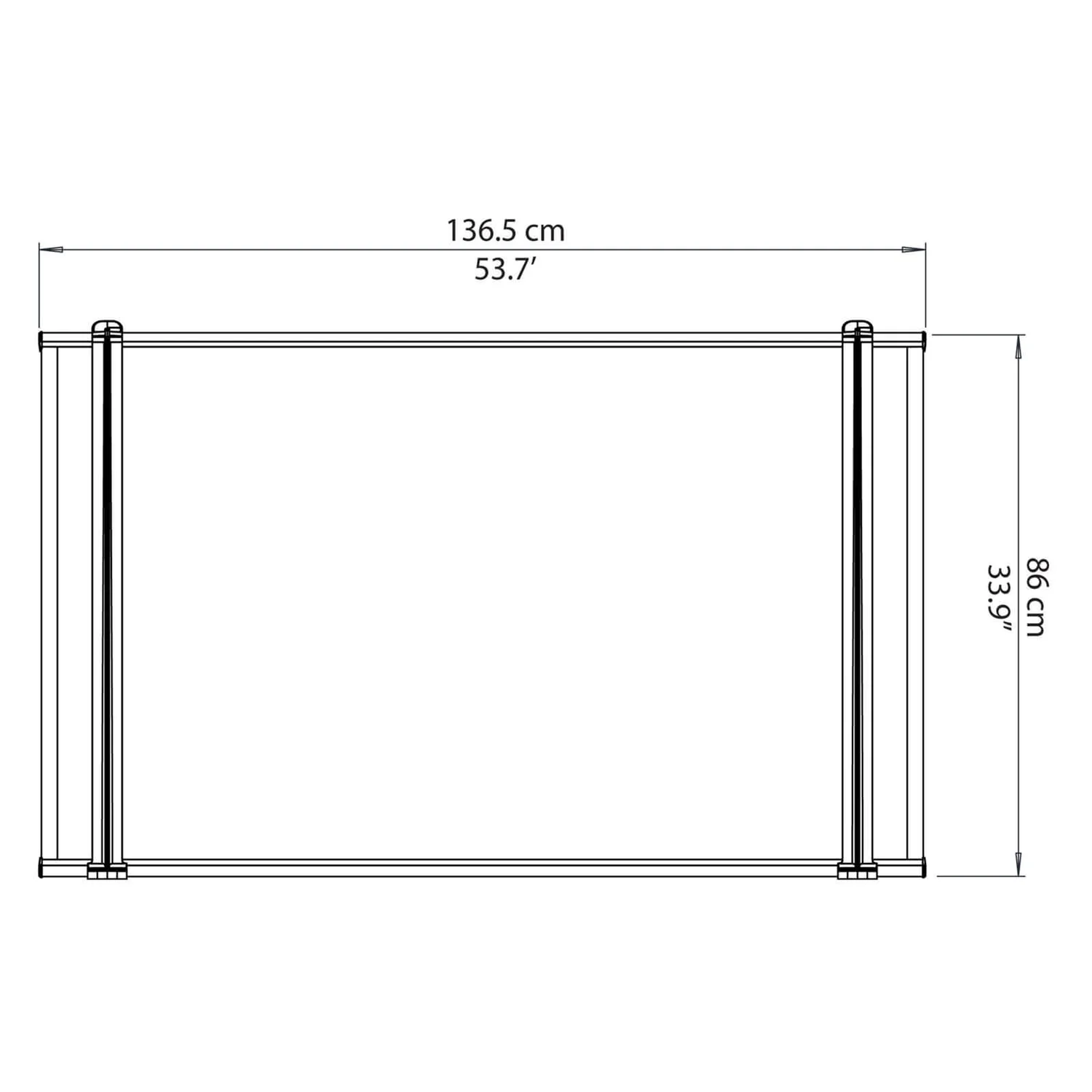 Palram - Canopia Canopy Neo 1350 Grey Twinwall - Image 7