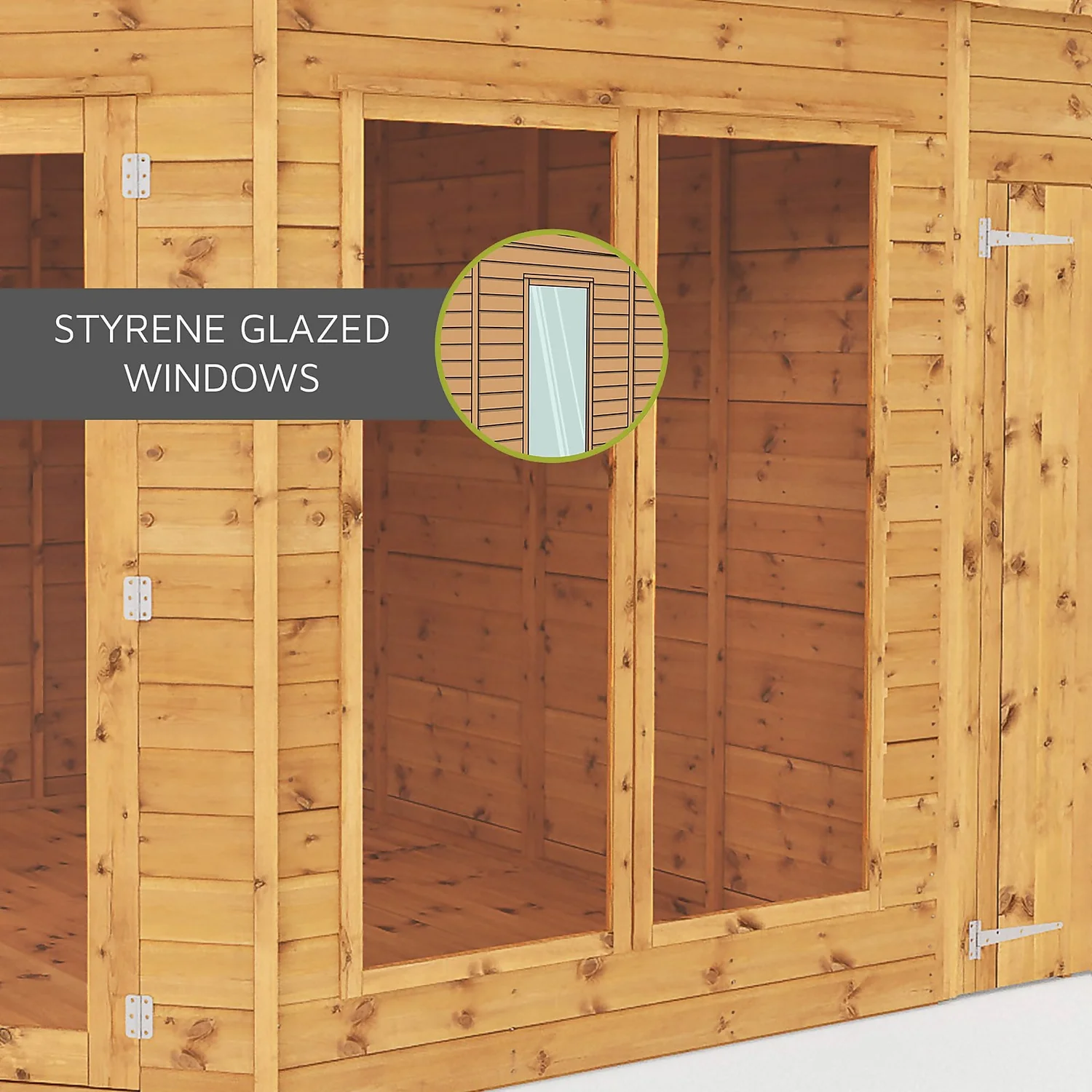 Mercia 10 X 8ft Garden Room With Side Shed - Image 8