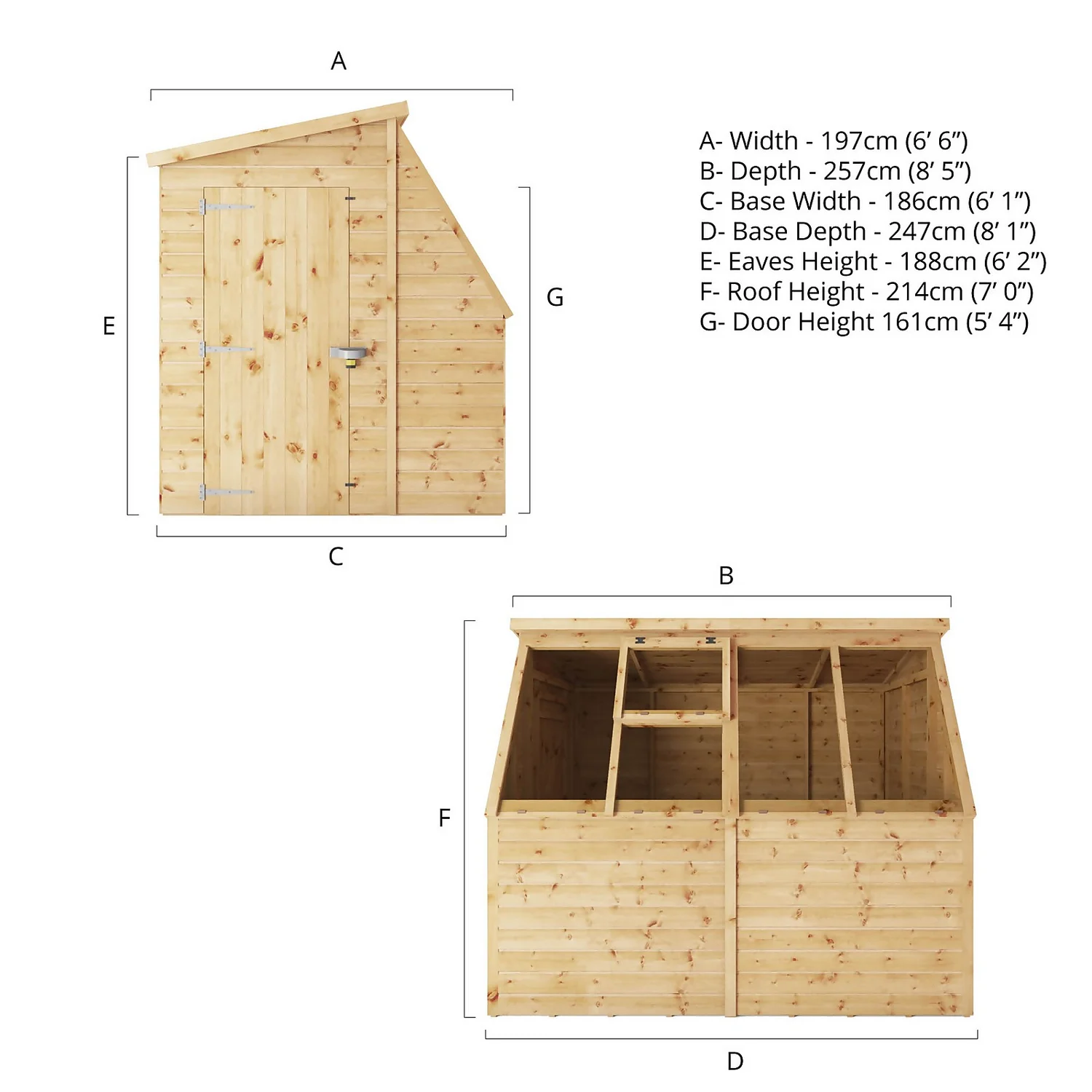 Mercia 8x6ft Potting Shed - Image 9