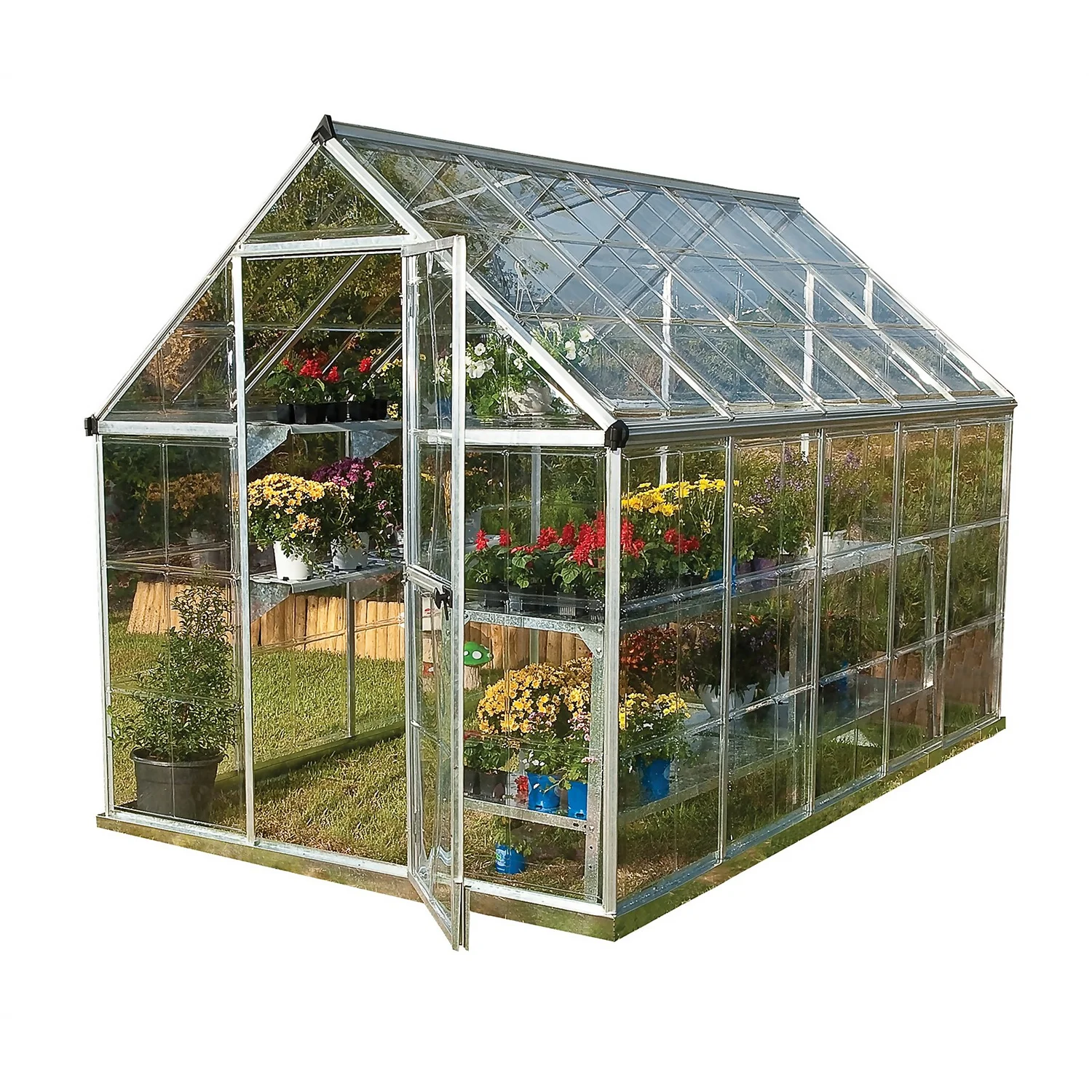 Palram 6 X 10ft Canopia Harmony Greenhouse - Silver
