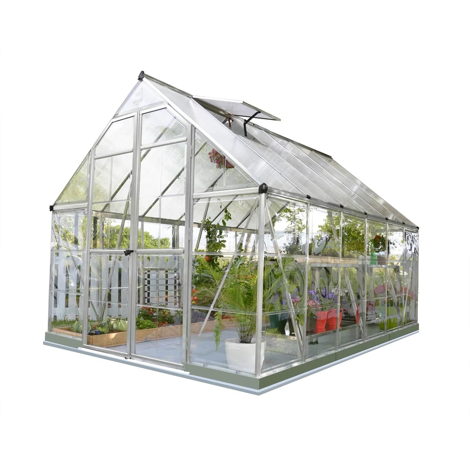 Palram 8 X 12ft Canopia Balance Greenhouse - Silver - Image 3