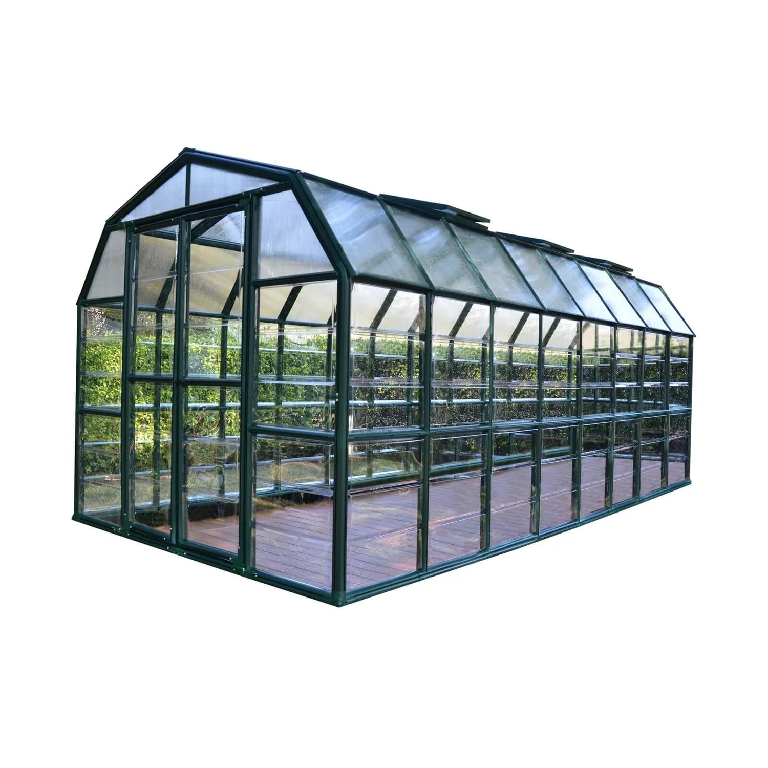 Palram 8 X 16ft Canopia Grand Gardener Greenhouse - Green - Image 2