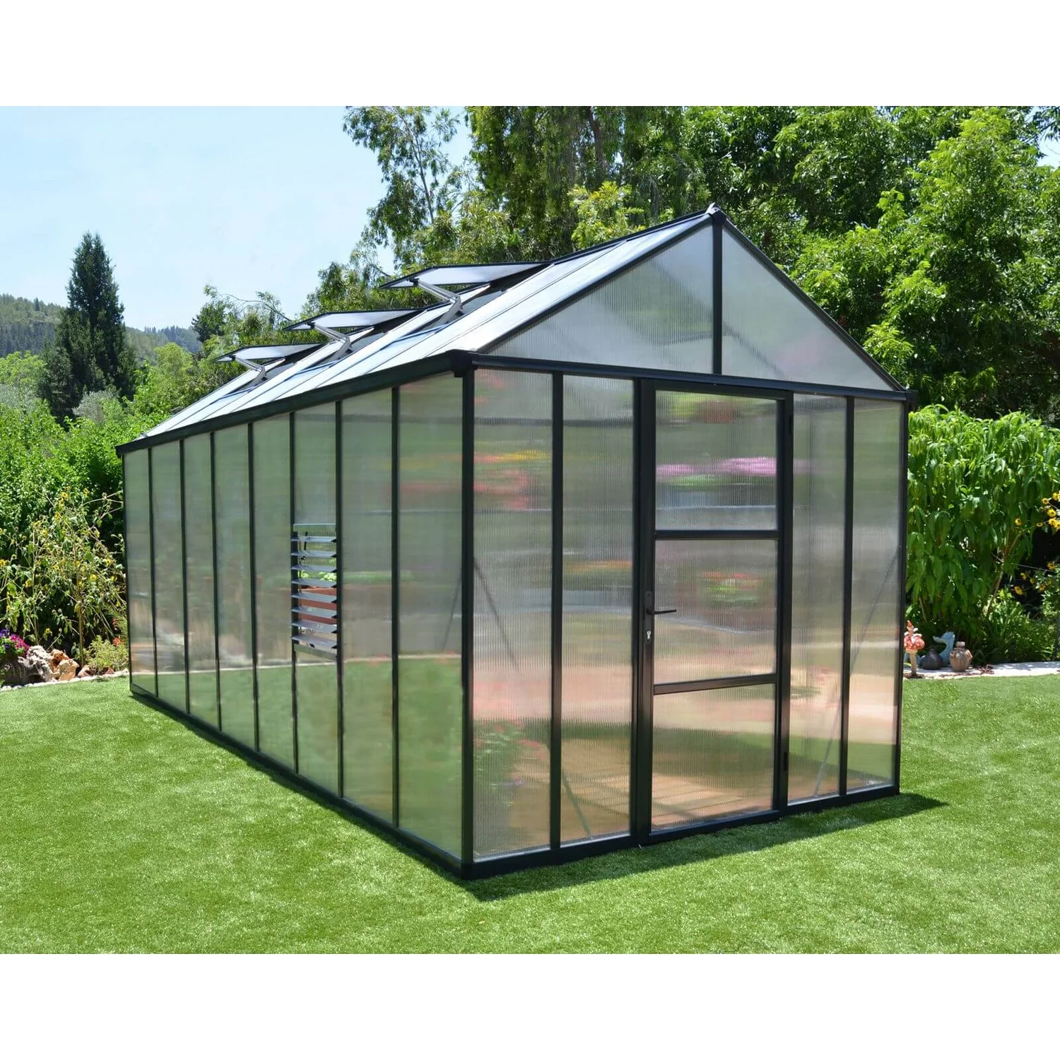 Palram 8 X 16ft Canopia Glory Greenhouse - Grey - Image 2