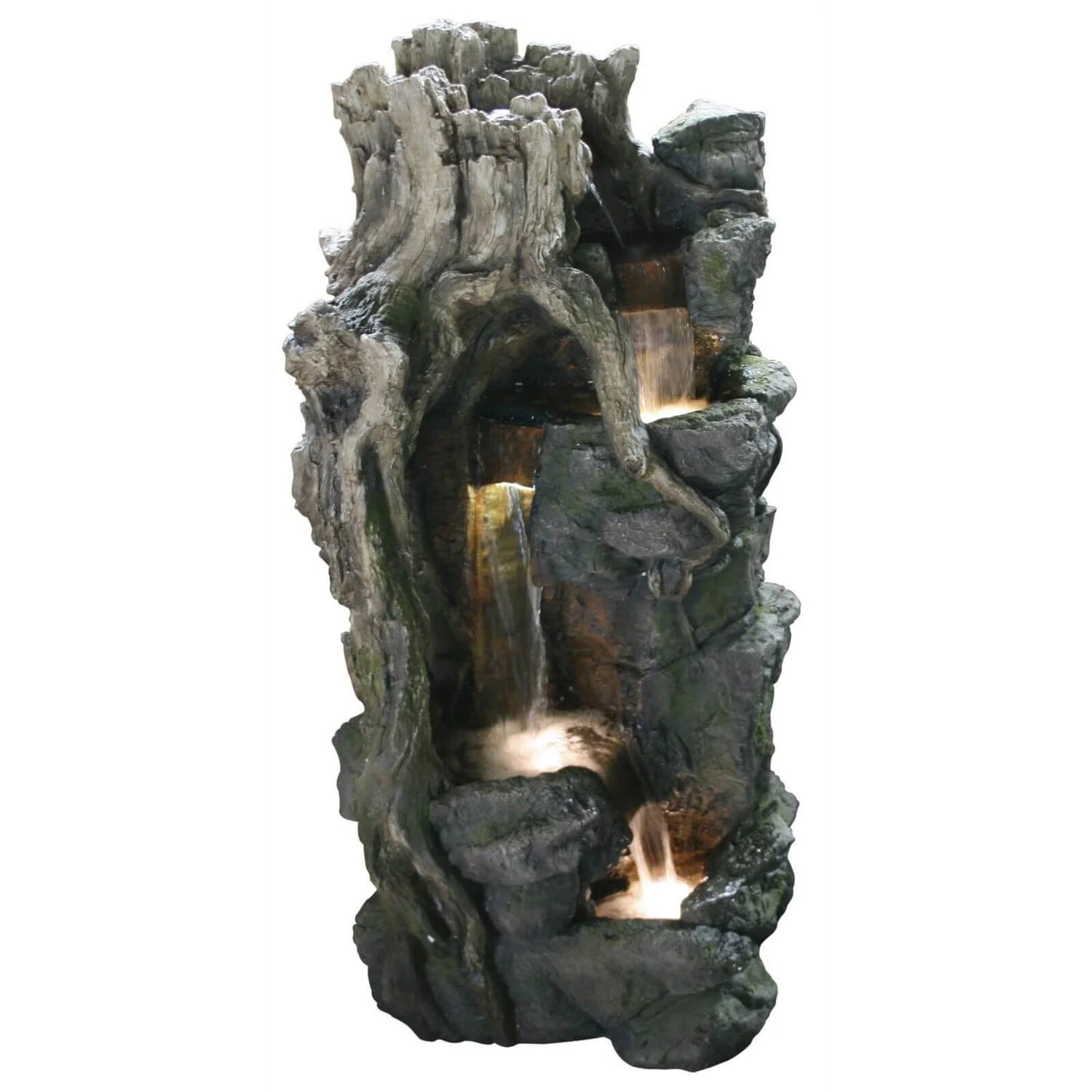 Stylish Fountains Forest Falls Including LEDS