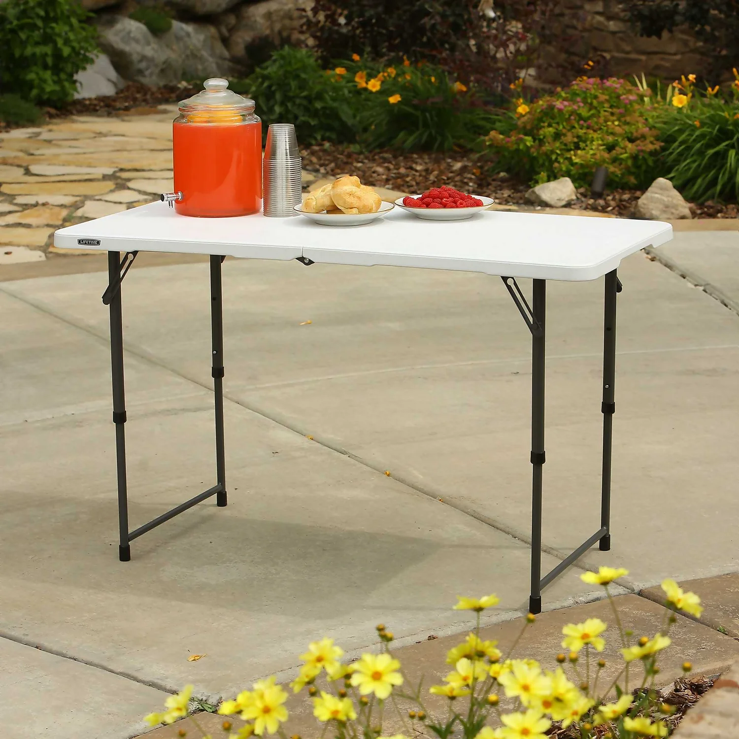 Lifetime Seasonal Party Trestle Folding Table - 1.22m / 4ft - Image 2