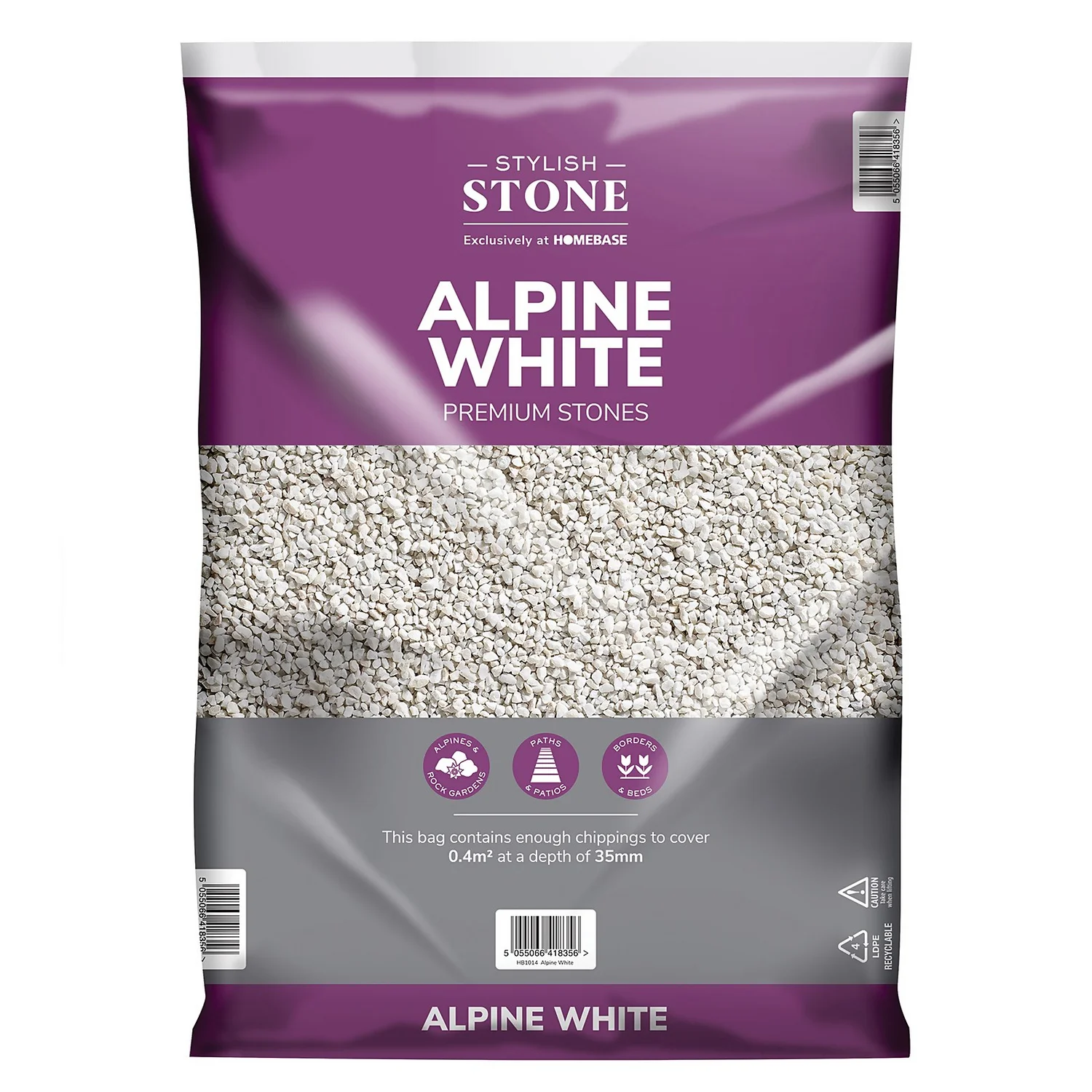 Stylish Stone Premium Alpine White Chippings - Large Pack - 19kg - Image 3