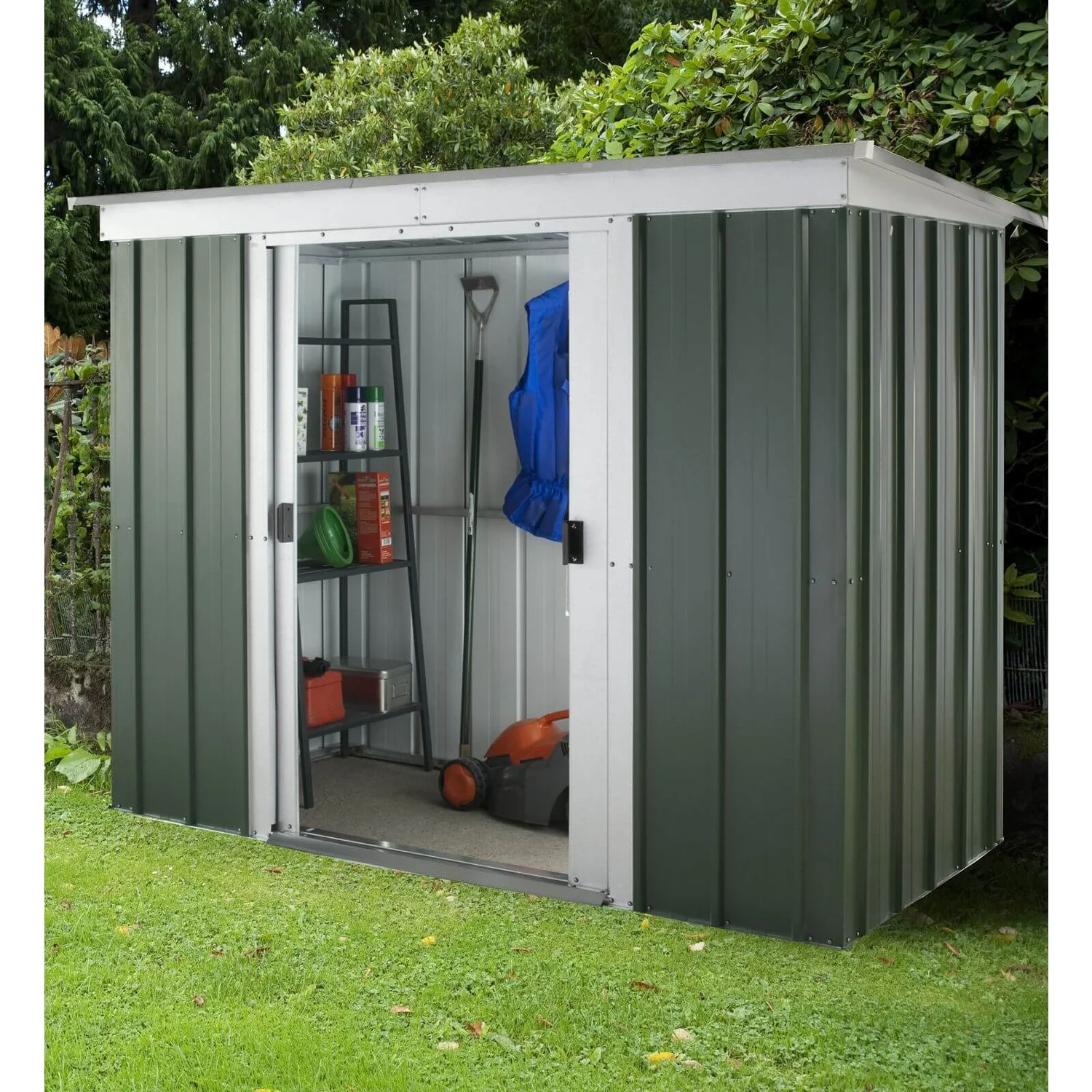 Yardmaster 6x4ft Hercules Deluxe Pent Metal Shed - Image 2