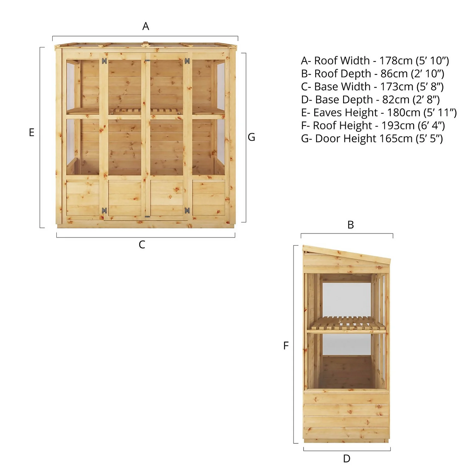 Mercia Tall Wall Greenhouse Growhouse - Image 10