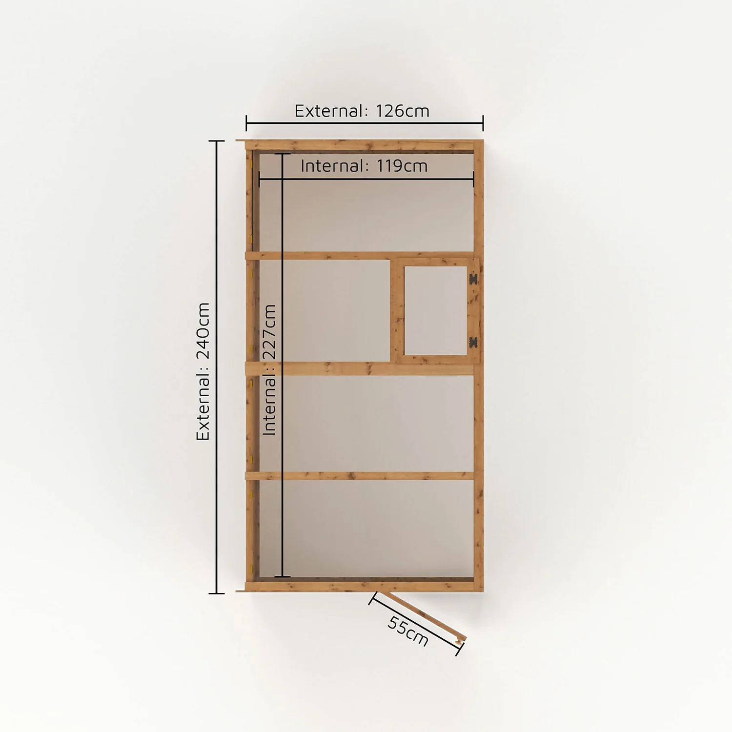 Mercia 8 X 4ft Lean To Greenhouse - Image 8