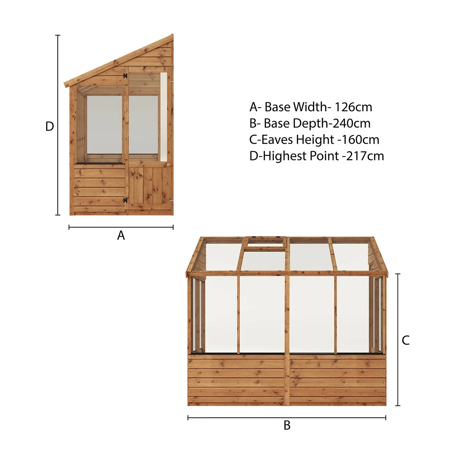 Mercia 8 X 4ft Lean To Greenhouse - Image 7