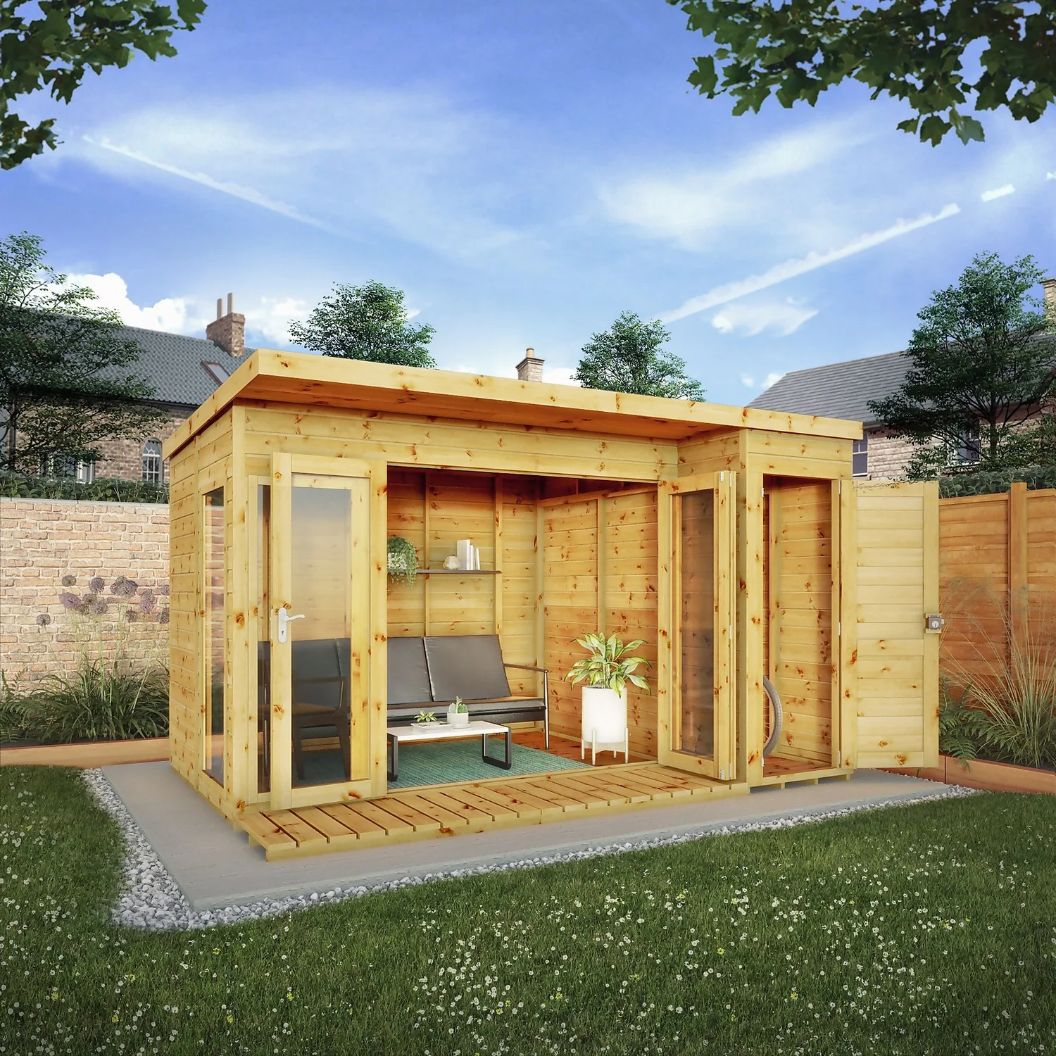 Mercia 12 X 8ft Garden Room With Side Shed - Incl. Installation - Image 2