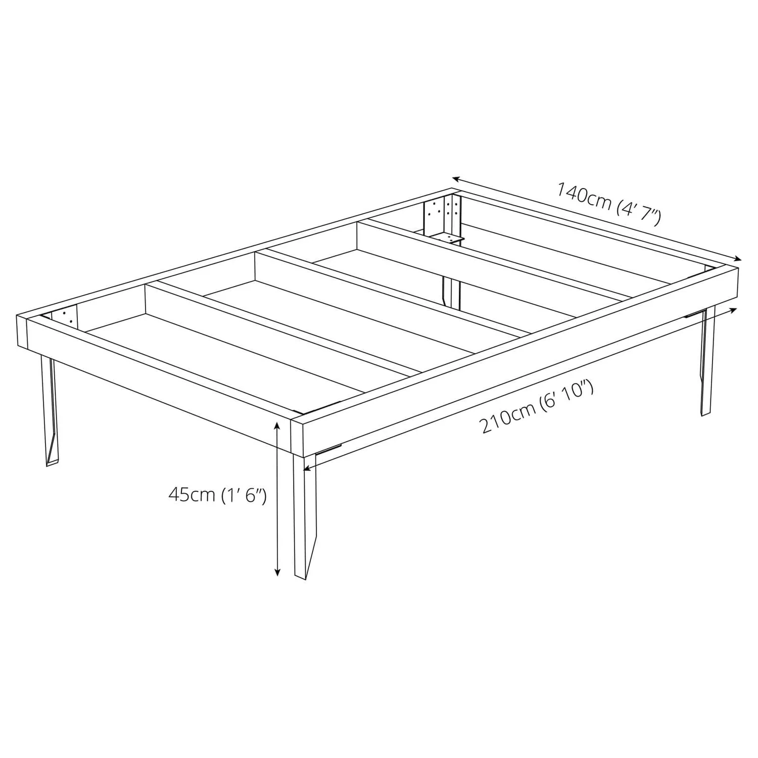 Mercia 7x5ft Pressure Treated Wooden Shed Base - Installation Included - Image 10