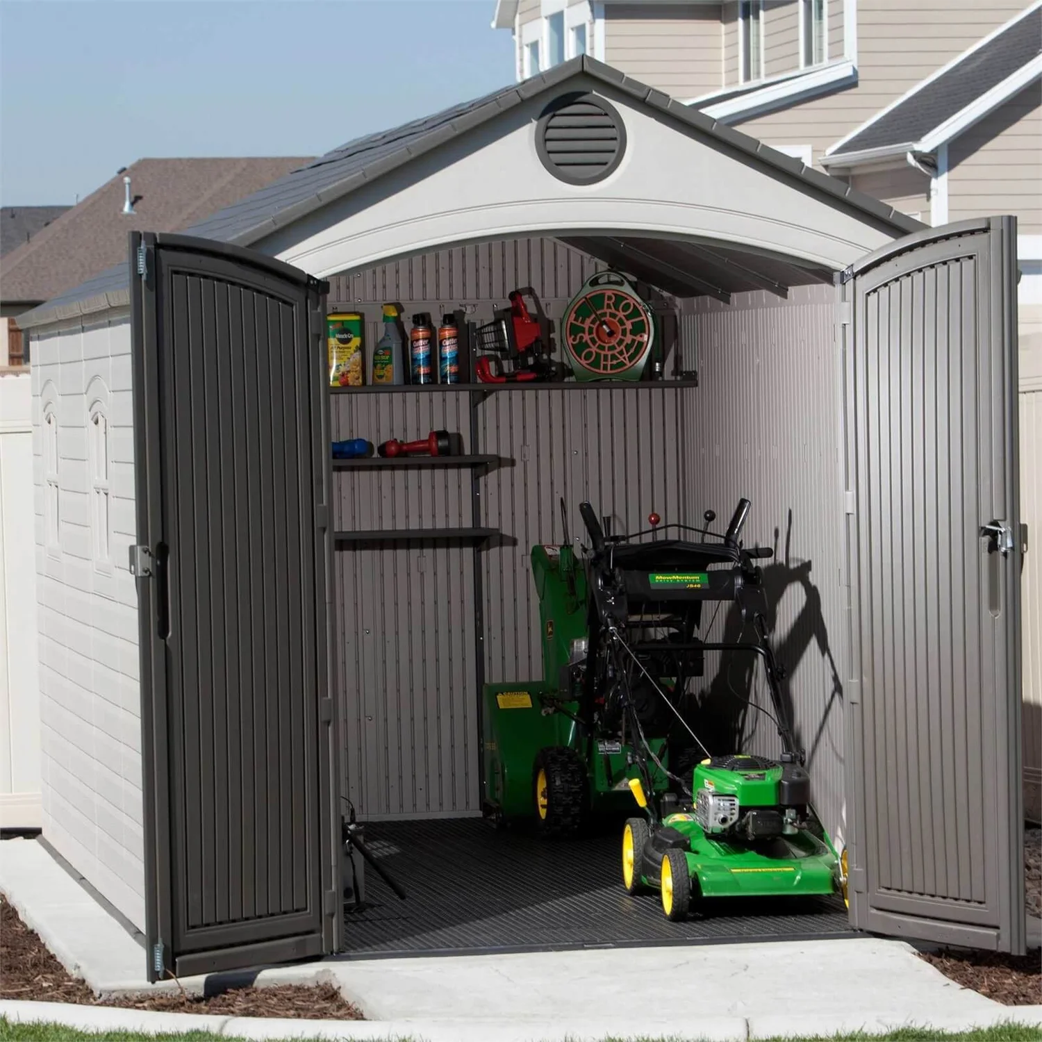 Lifetime 8 X 15ft Outdoor Storage Shed - Image 3