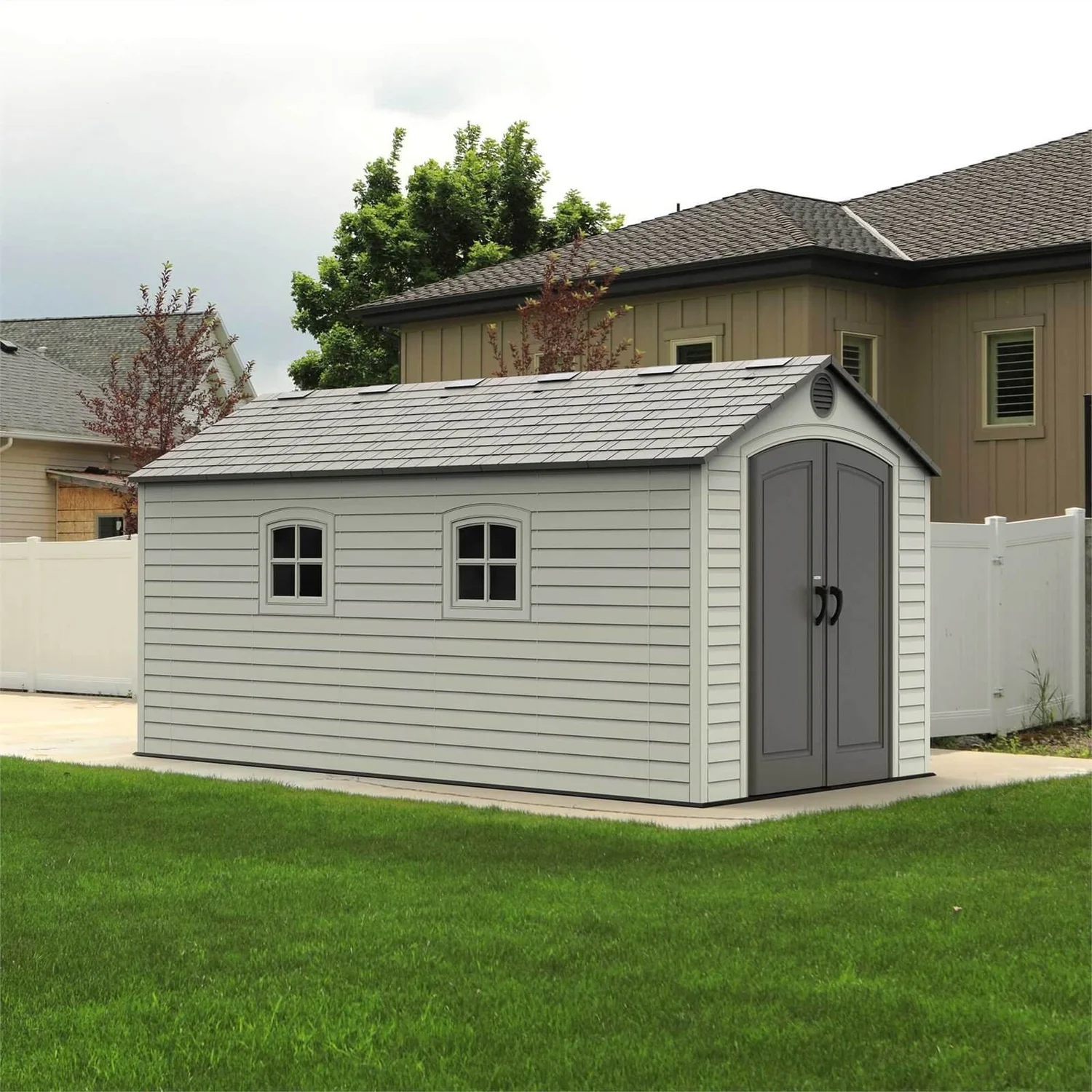 Lifetime 8 X 15ft Outdoor Storage Shed - Image 2