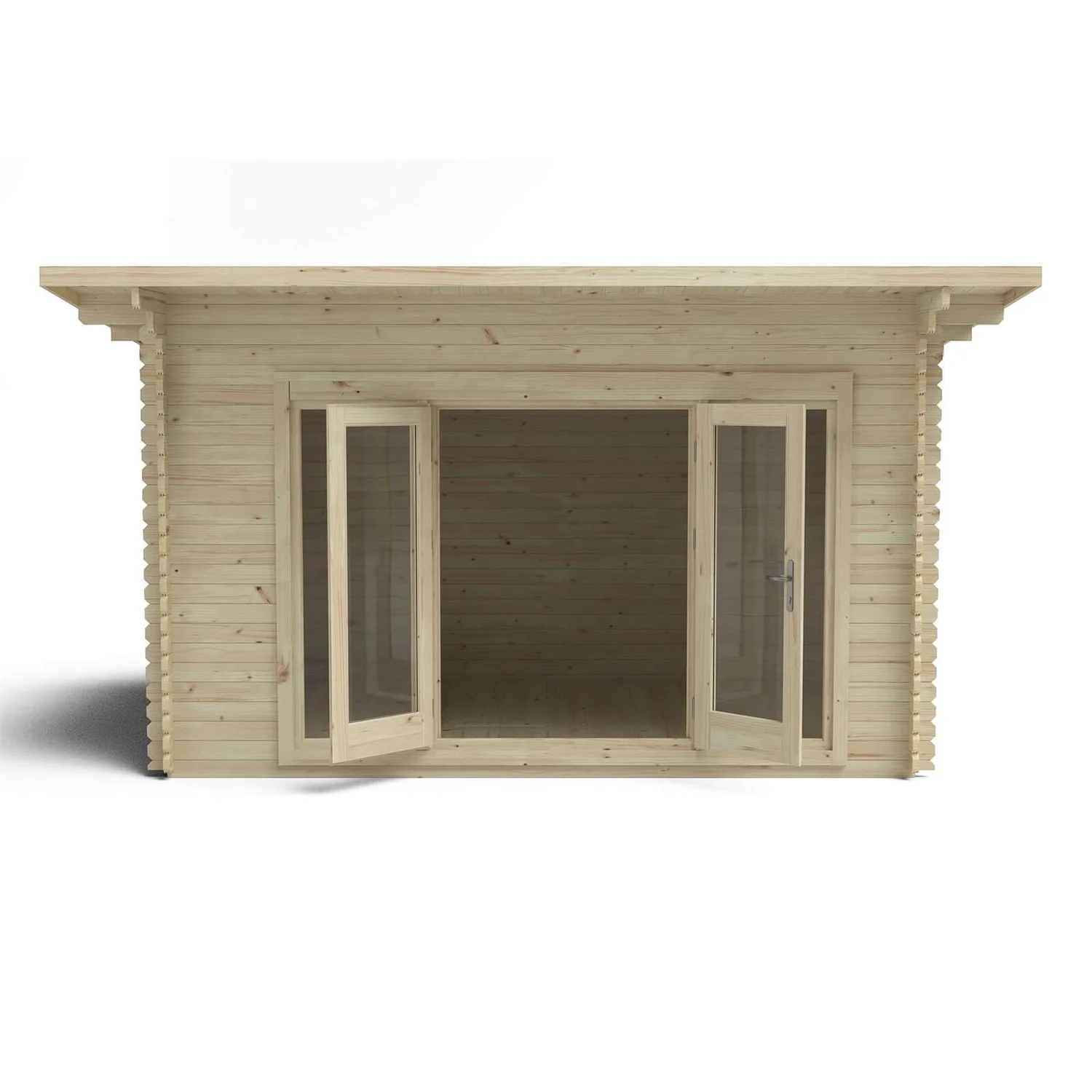 Forest Melbury 4.0m X 3.0m Log Cabin Double Glazed 24kg Polyester Felt, Plus Underlay - Image 3