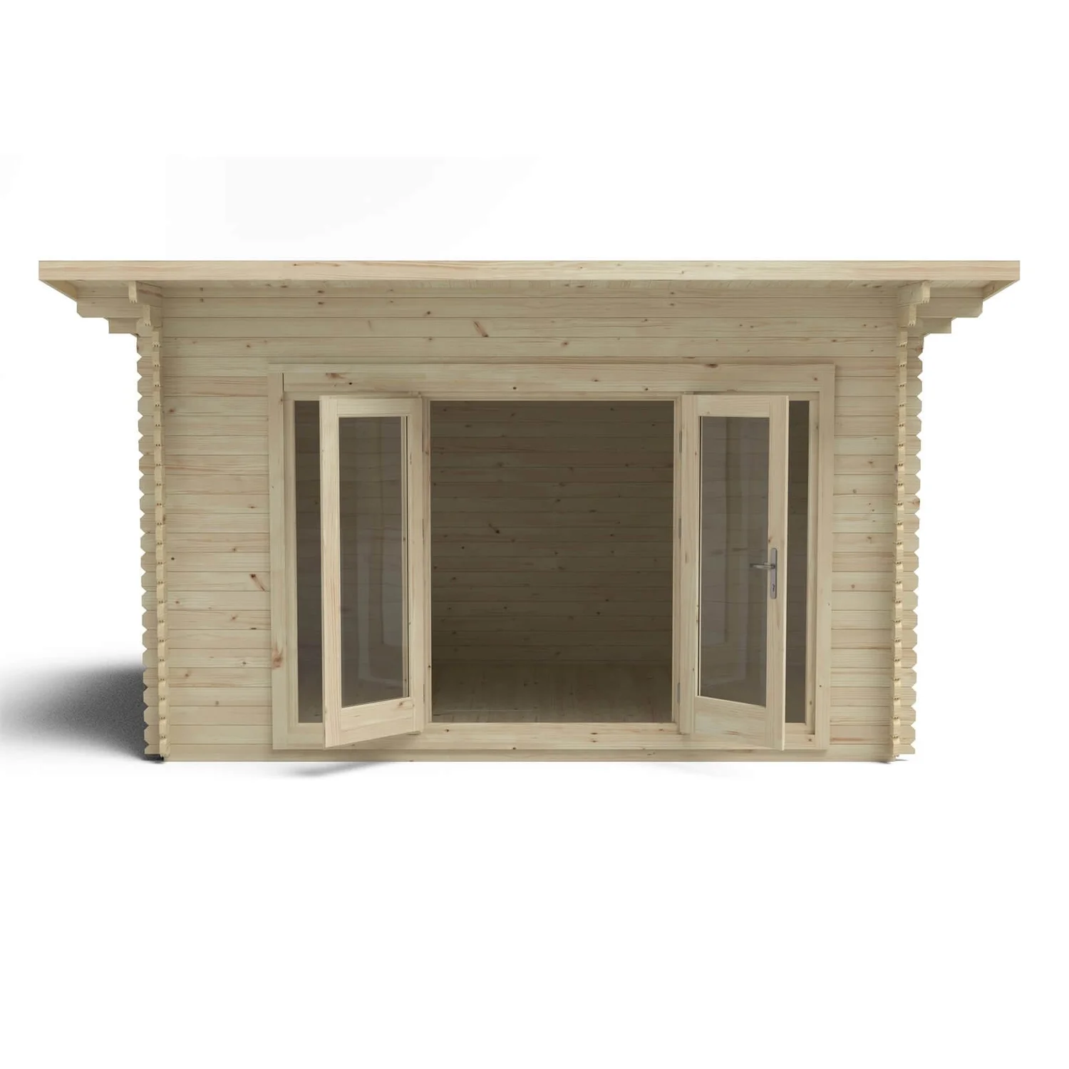 Melbury 4.0m X 3.0m Log Cabin Single Glazed 24kg Polyester Felt, No Underlay - Image 5