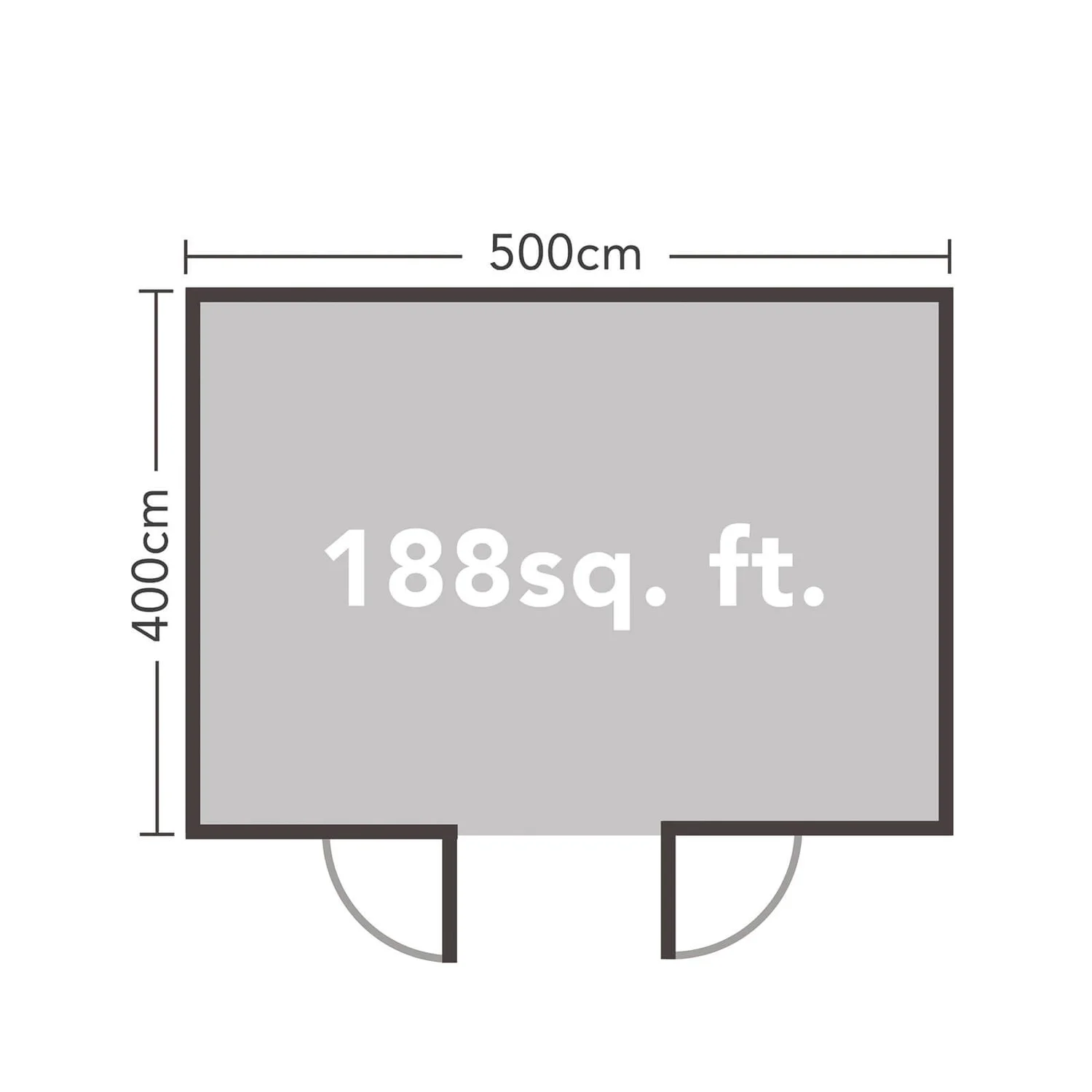 Forest Mendip 5.0m X 4.0m Log Cabin Double Glazed, 24kg Polyester Felt, No Underlay - Image 10