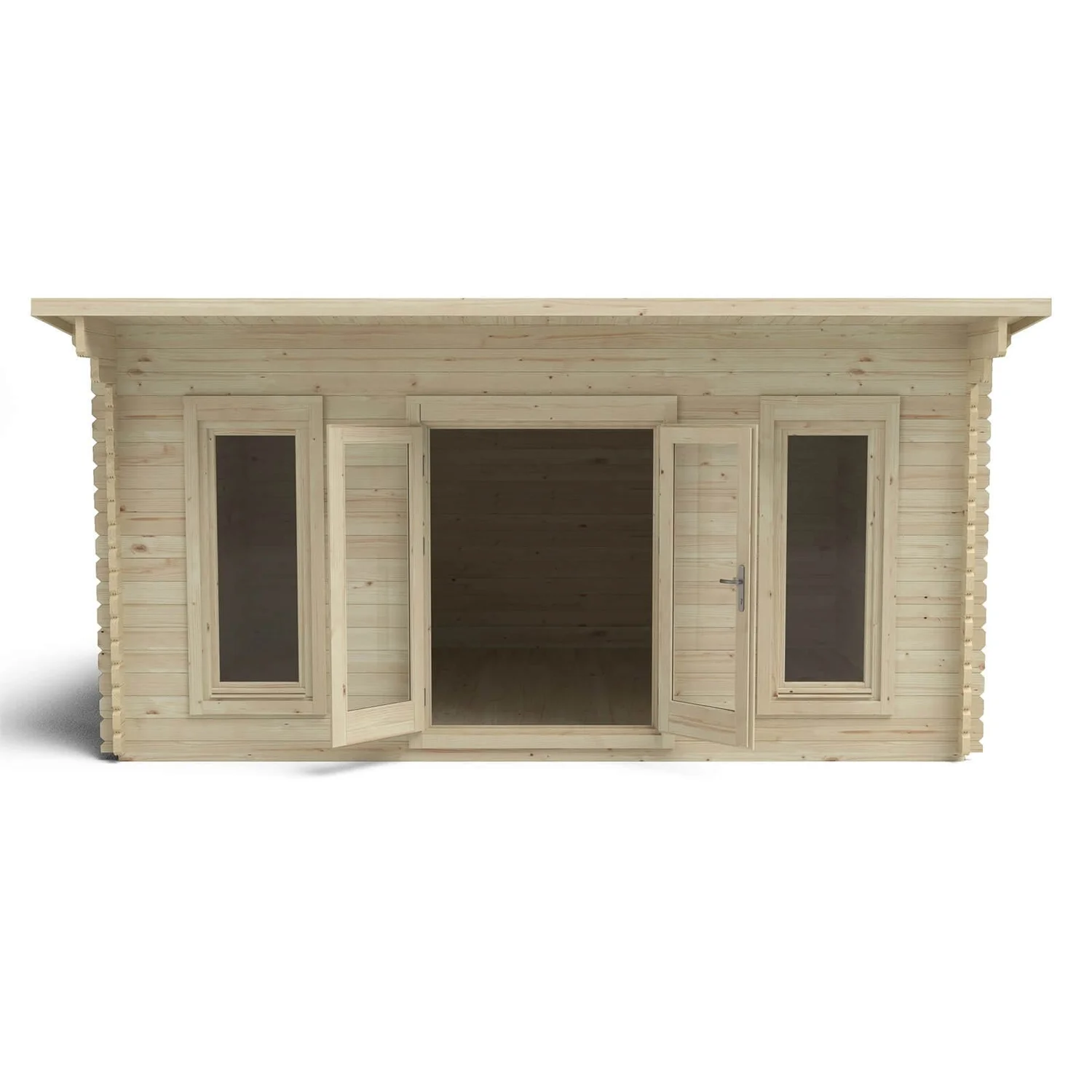 Forest Mendip 5.0m X 4.0m Log Cabin Double Glazed, 24kg Polyester Felt, No Underlay - Image 3