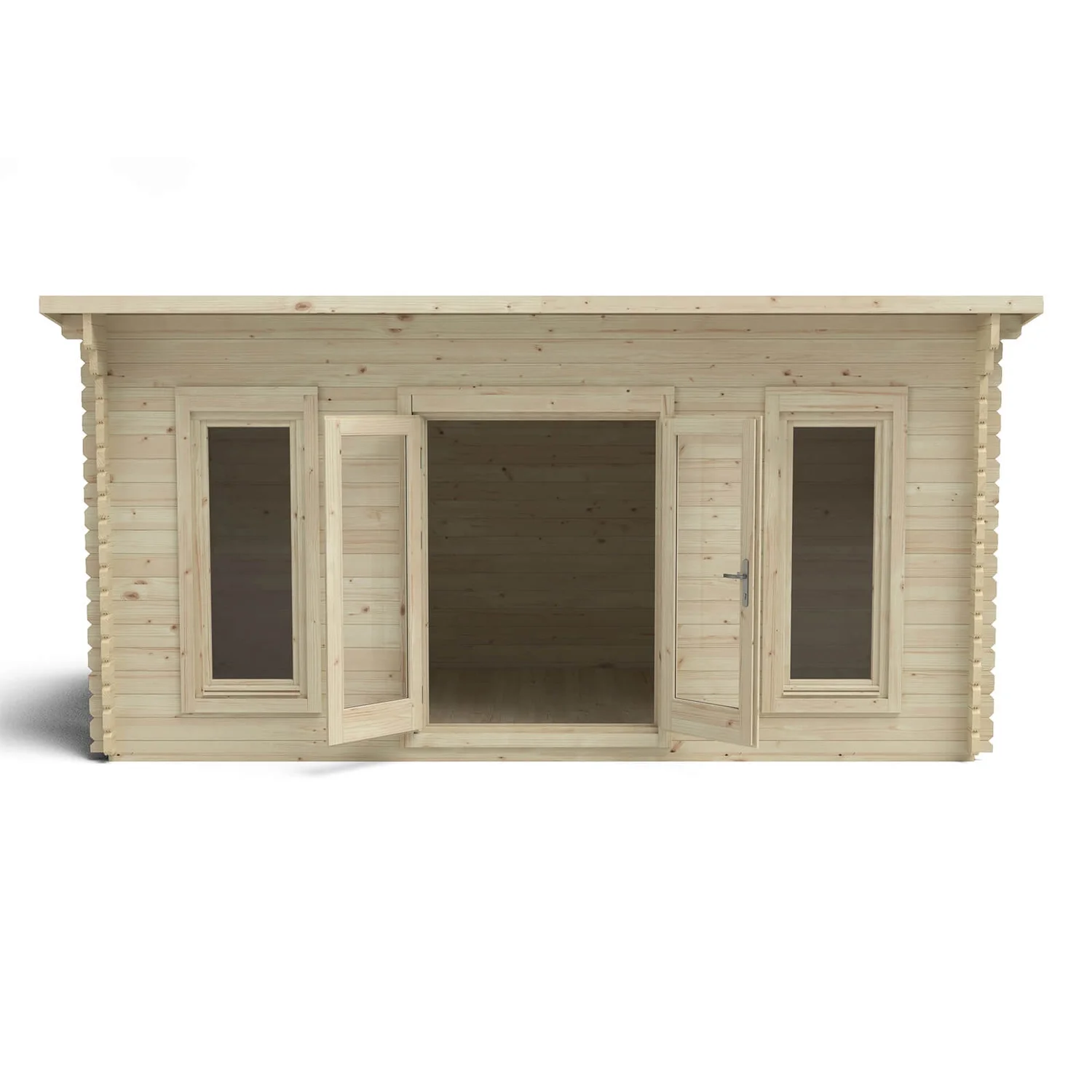 Forest Elmley 5.0m X 3.0m Log Cabin Double Glazed 34kg Polyester Felt, Plus Underlay - Image 3