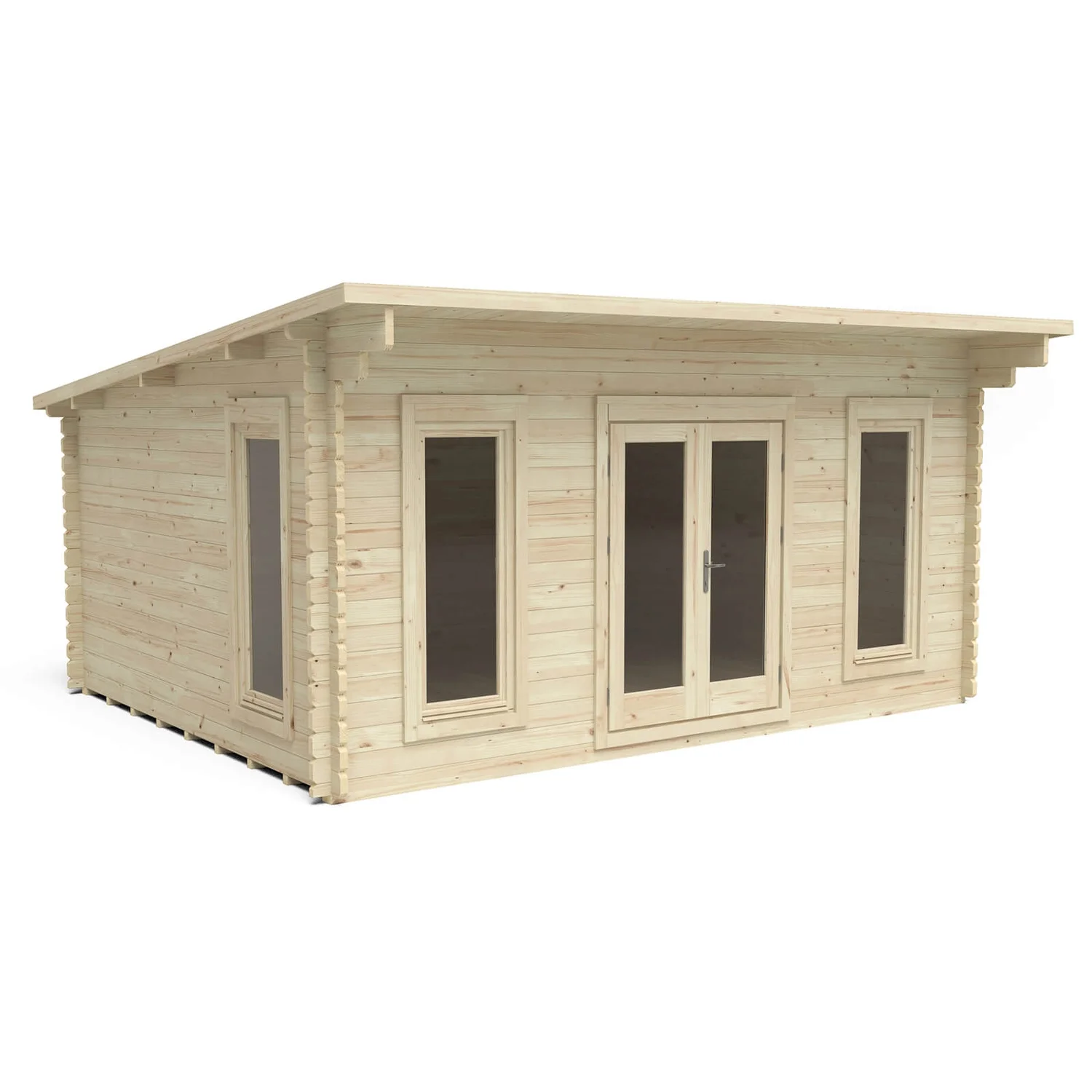 Forest Mendip 5.0m X 4.0m Log Cabin Double Glazed, 34kg Polyester Felt, Plus Underlay - Image 2