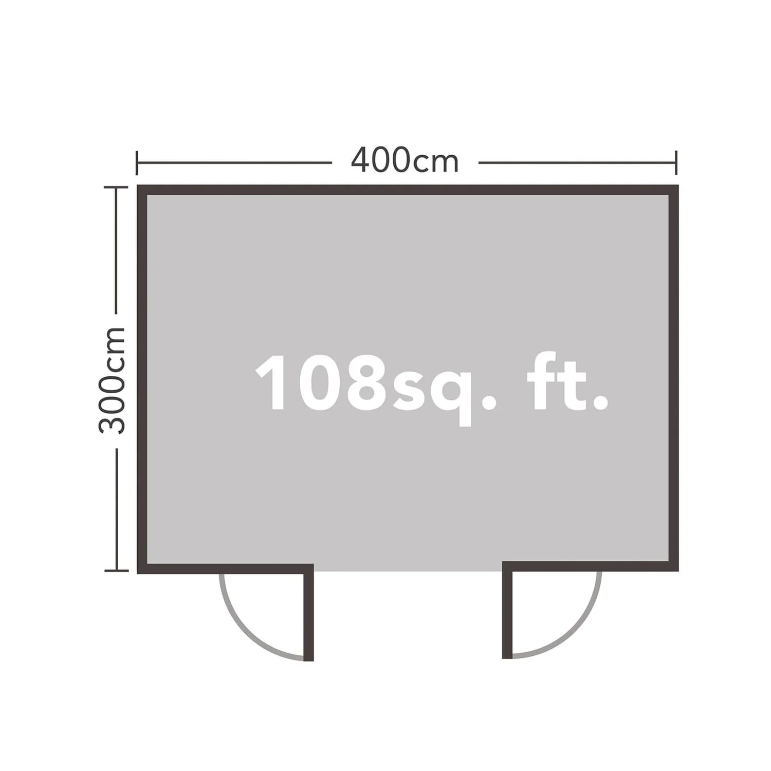 Forest Melbury 4.0m X 3.0m Log Cabin Single Glazed 24kg Polyester Felt, No Underlay - Installation Included - Image 9