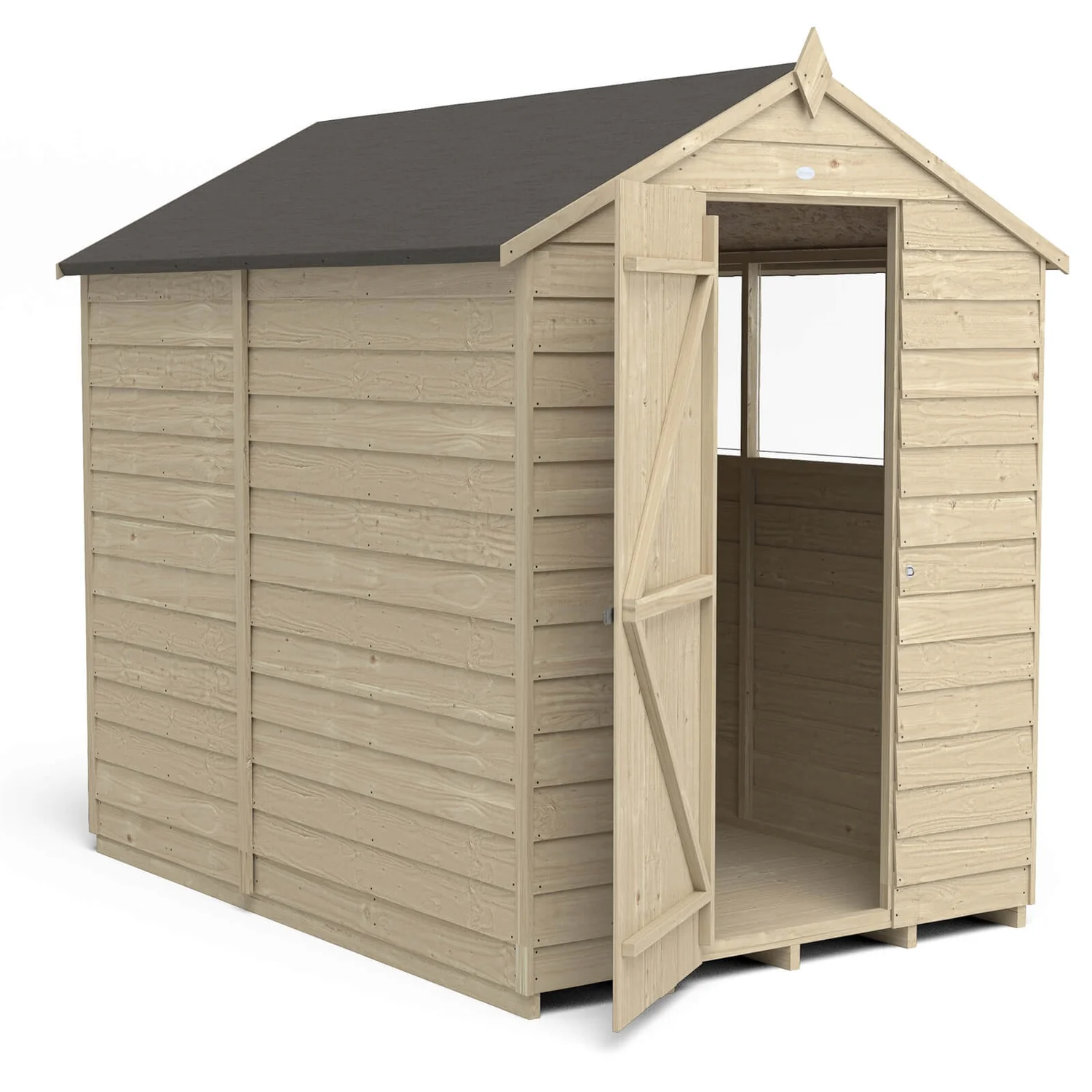 Forest 7 X 5ft Overlap Pressure Treated Apex Shed - Image 4