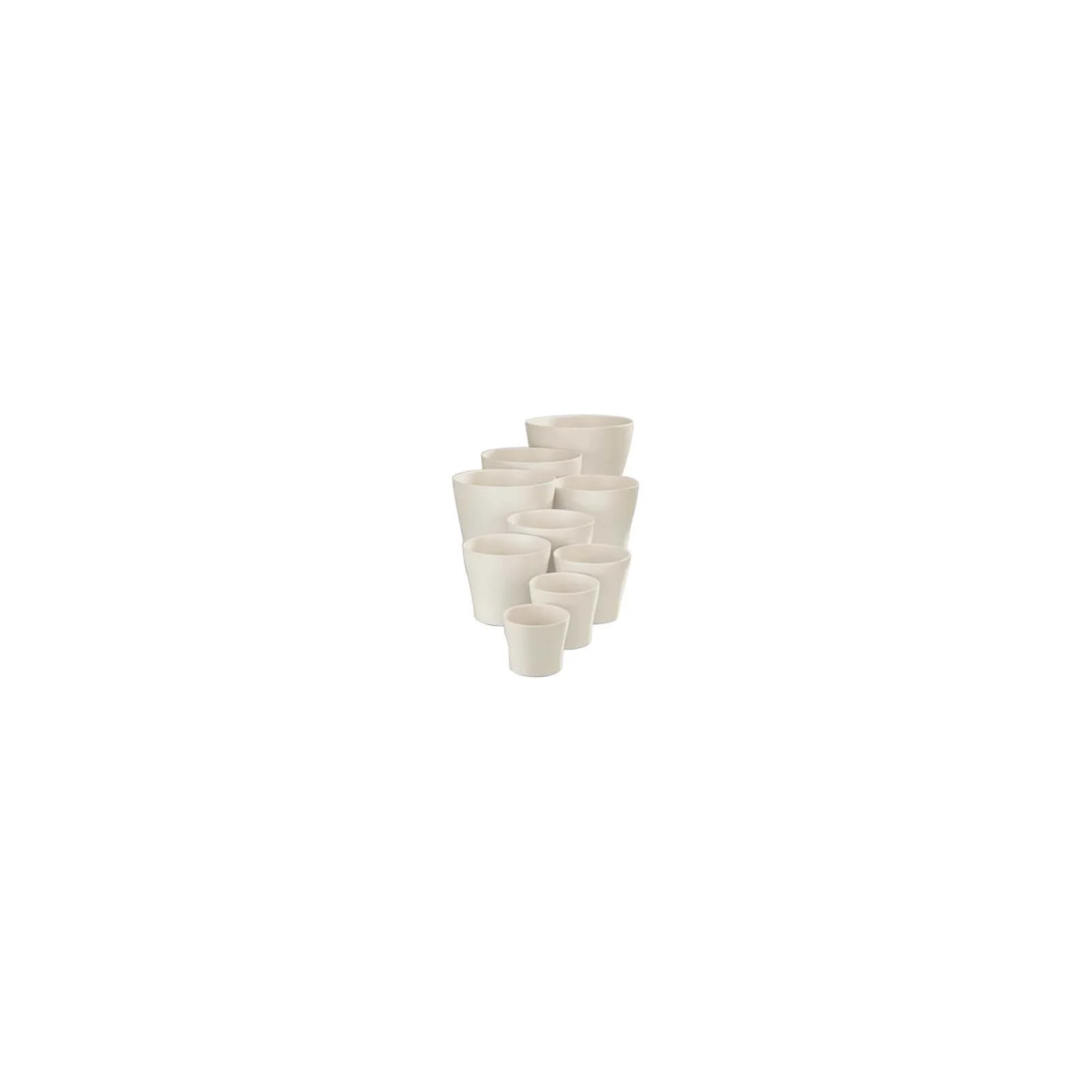 White Plant Pot - 17cm - Image 3