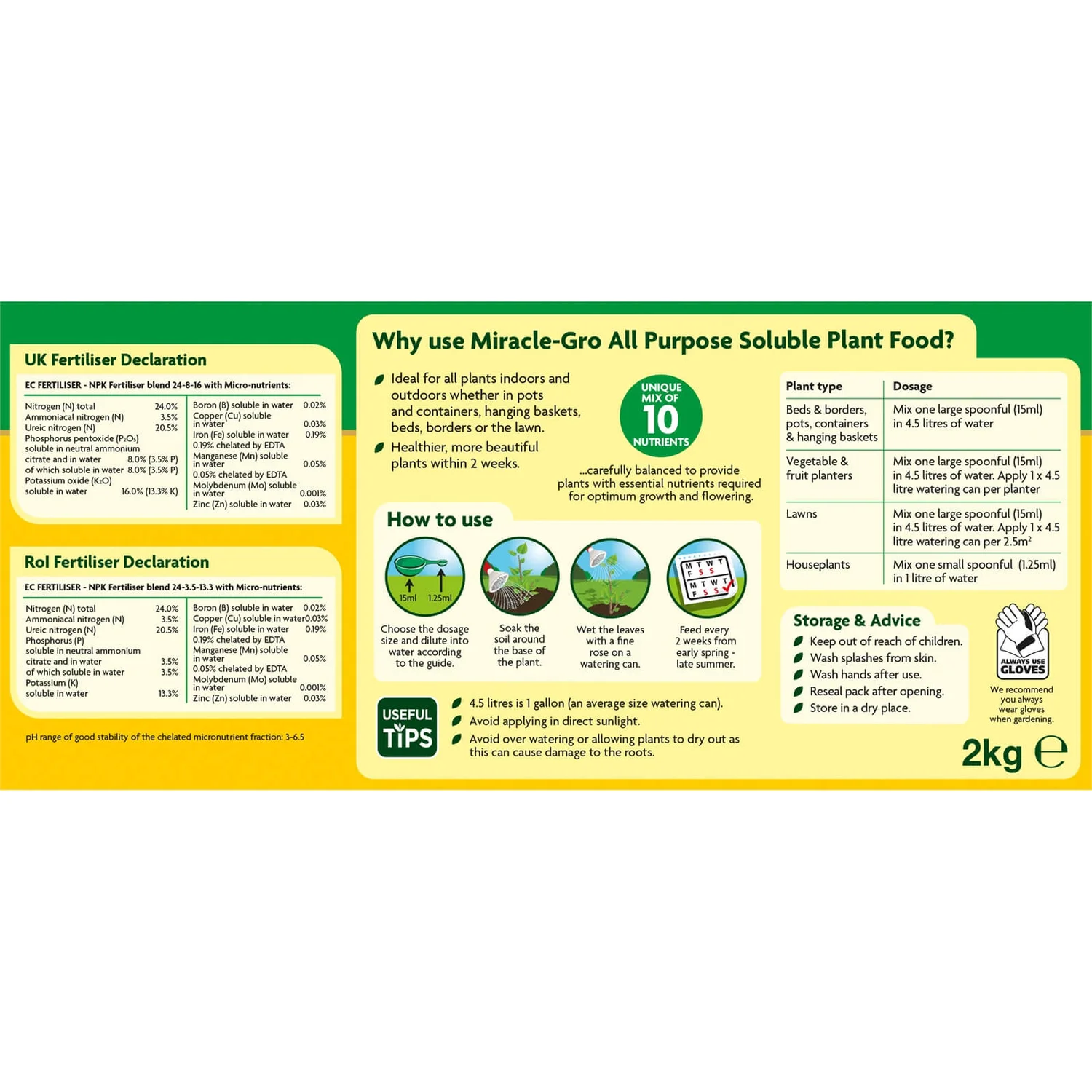 Miracle-Gro All Purpose Soluble Plant Food - 2kg - Image 2