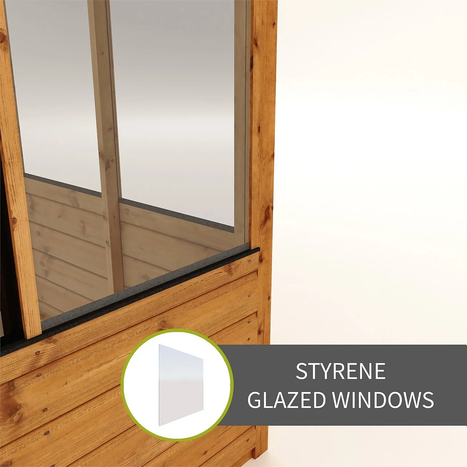 Country Living Langford 8 X 4ft Traditional Lean Too Greenhouse Painted + Installation - Thorpe Towers - Image 3