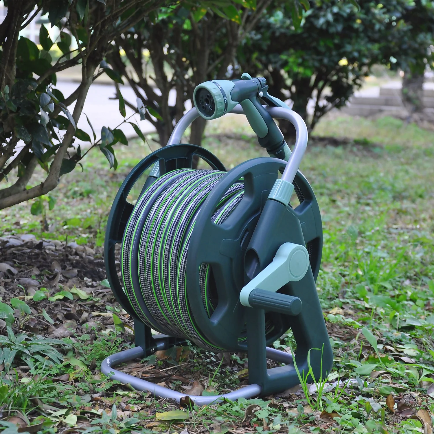 Homebase Premium Anti-Kink Hose Reel Set - 25m - Image 2