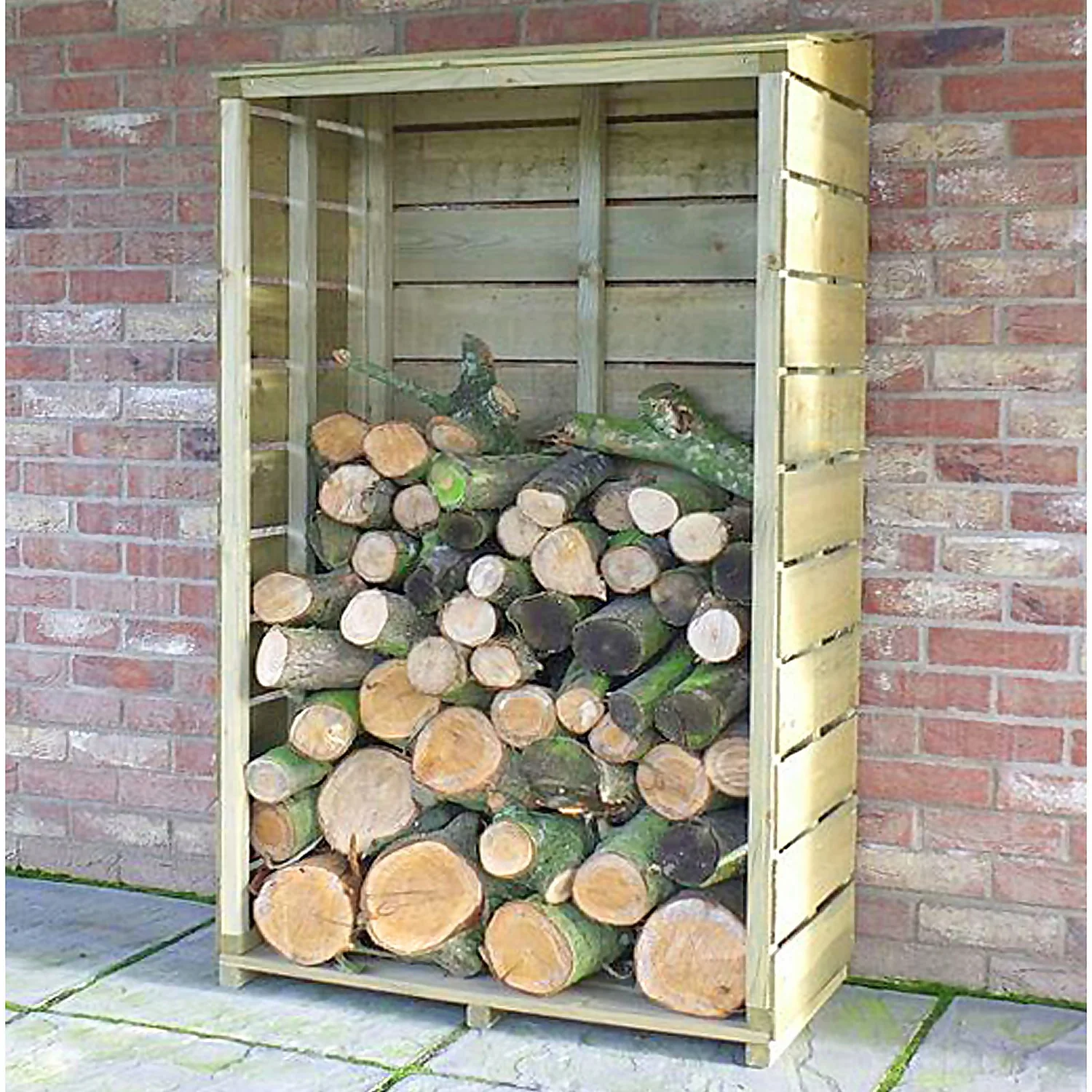 Shire Tall Wall Log Store - 3x1.5ft - Image 2