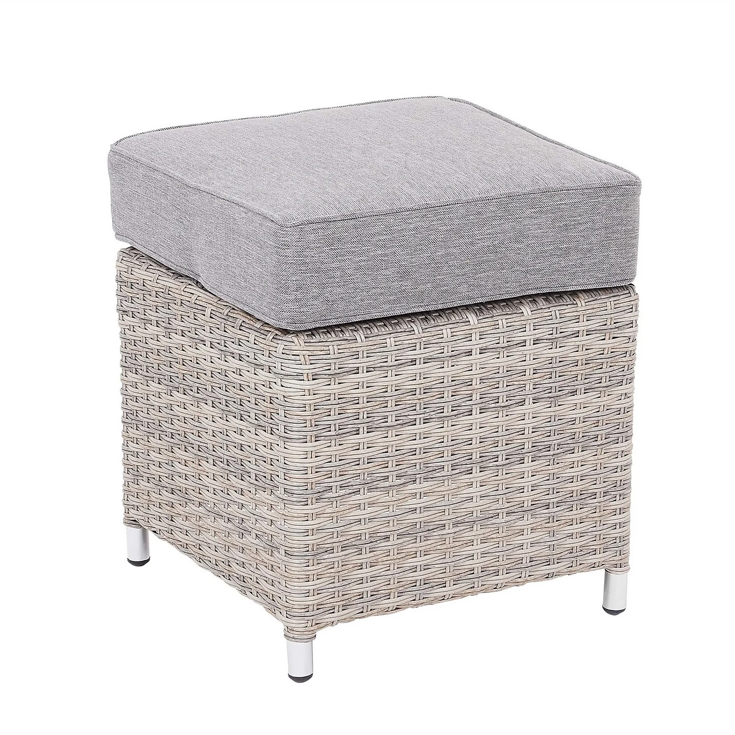 Florence Grey Rattan Effect Garden Corner Sofa Set - Image 7