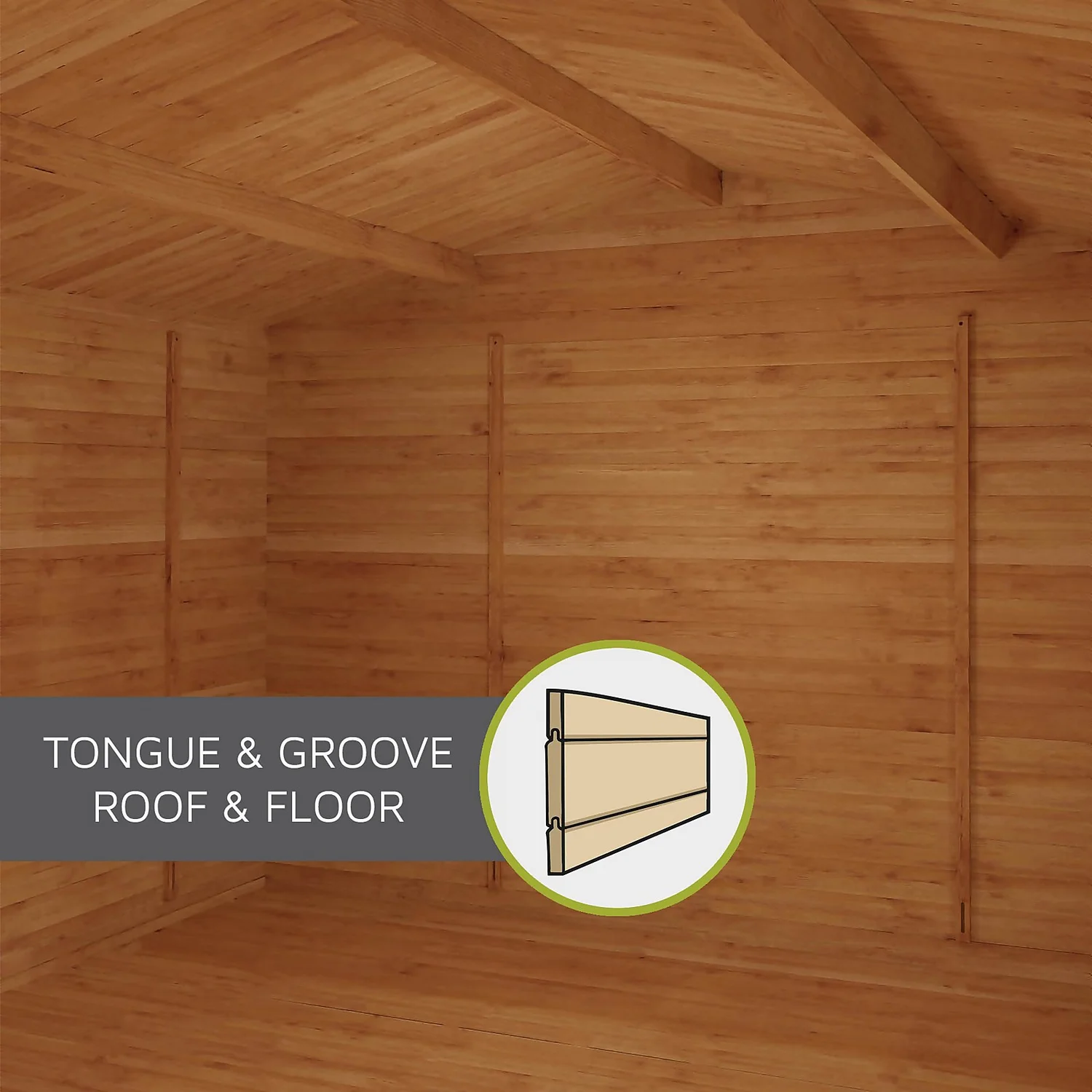 Mercia 3 X 2.5m 19mm Log Cabin - Image 8