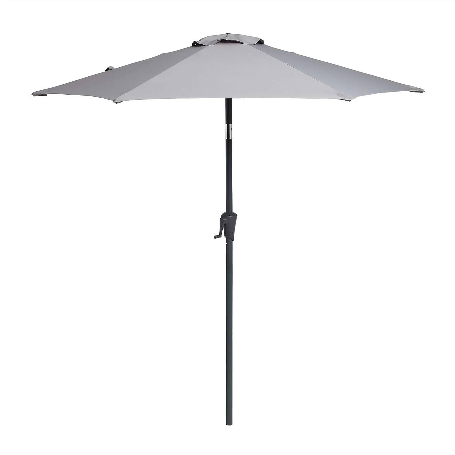 None 2.1m Crank & Tilt Parasol Light Grey - Dia. 38mm