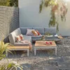 Spirit Metal Garden Corner Sofa Set - Grey