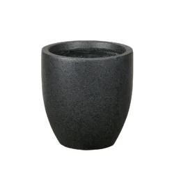 Sierra Black Egg Garden Pot - 25cm