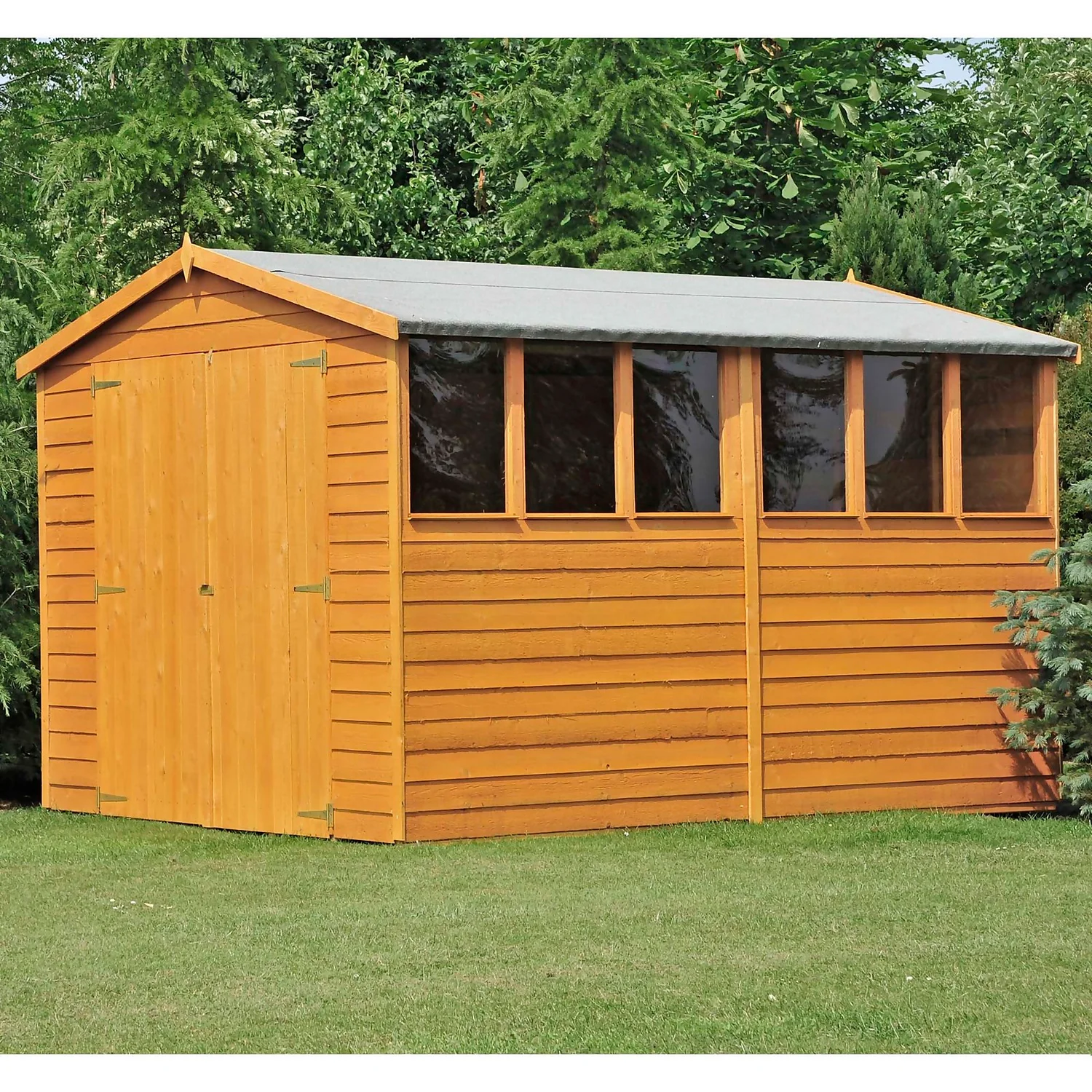 Shire 10 X 6ft Shed Overlap Double Door - Image 2