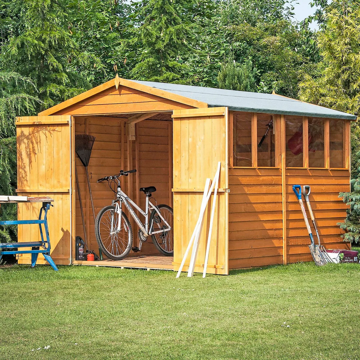 Shire 10 X 6ft Shed Overlap Double Door - Image 3