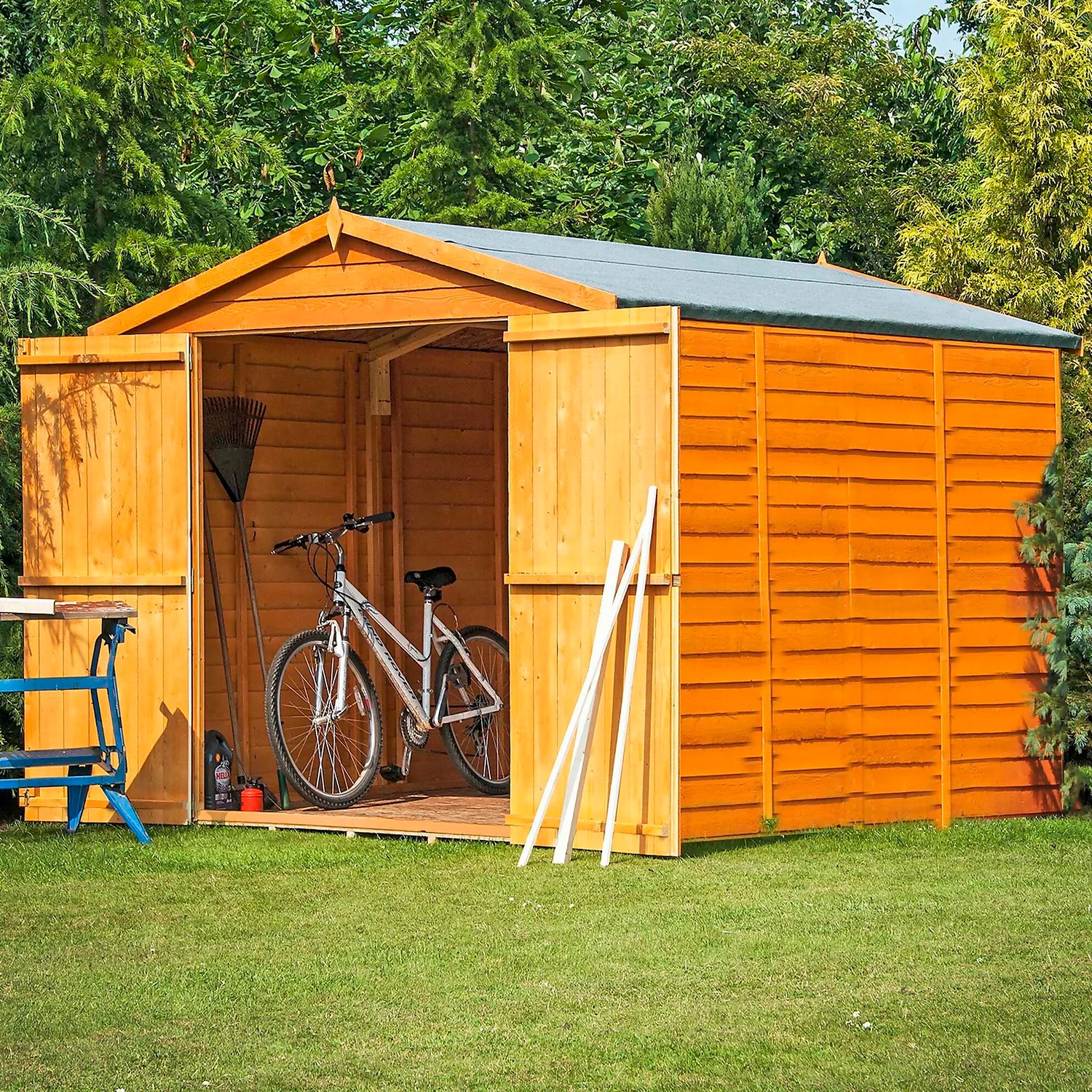Shire 12 X 6ft Shed Overlap Double Door - No Windows - Image 3