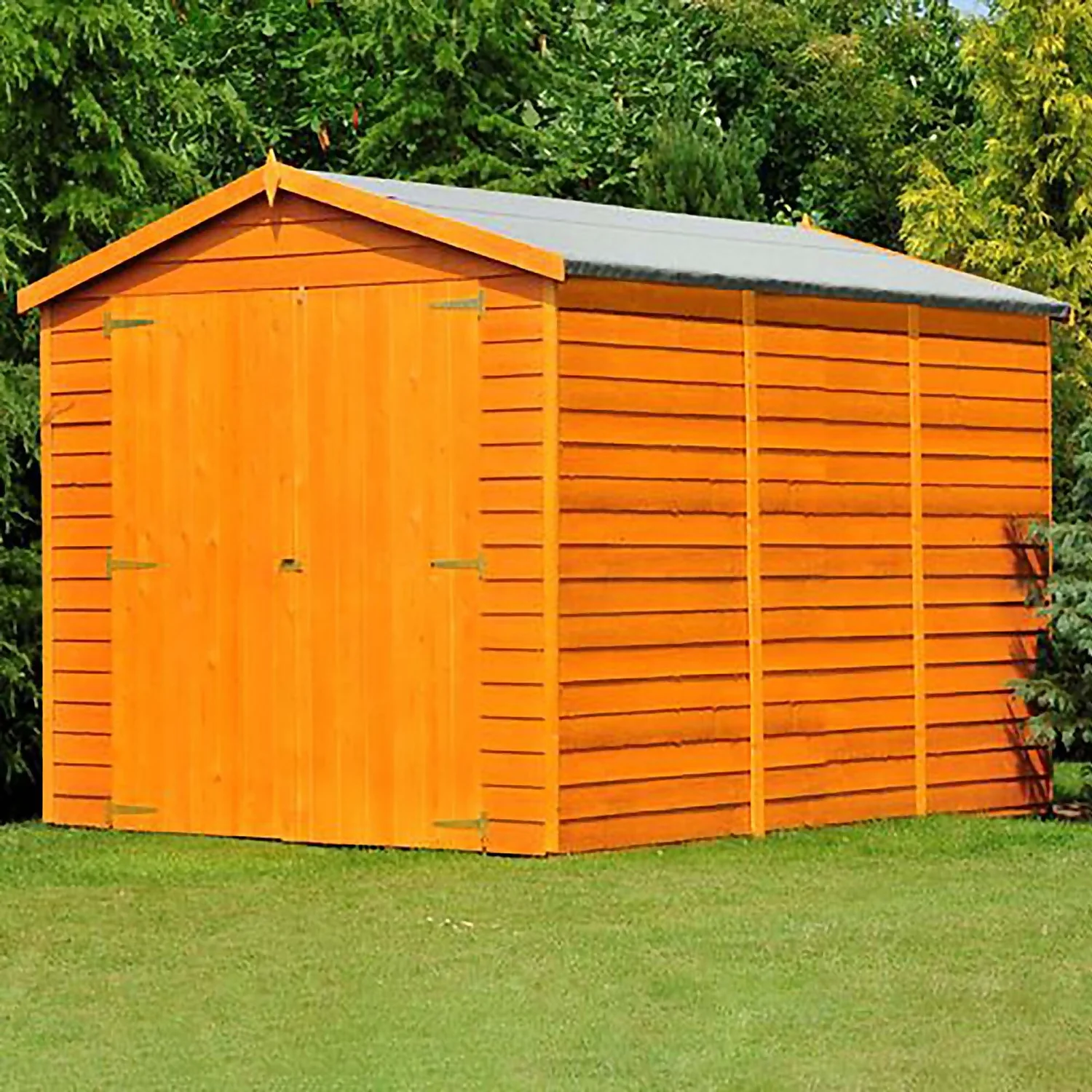 Shire 12 X 6ft Shed Overlap Double Door - No Windows - Image 2