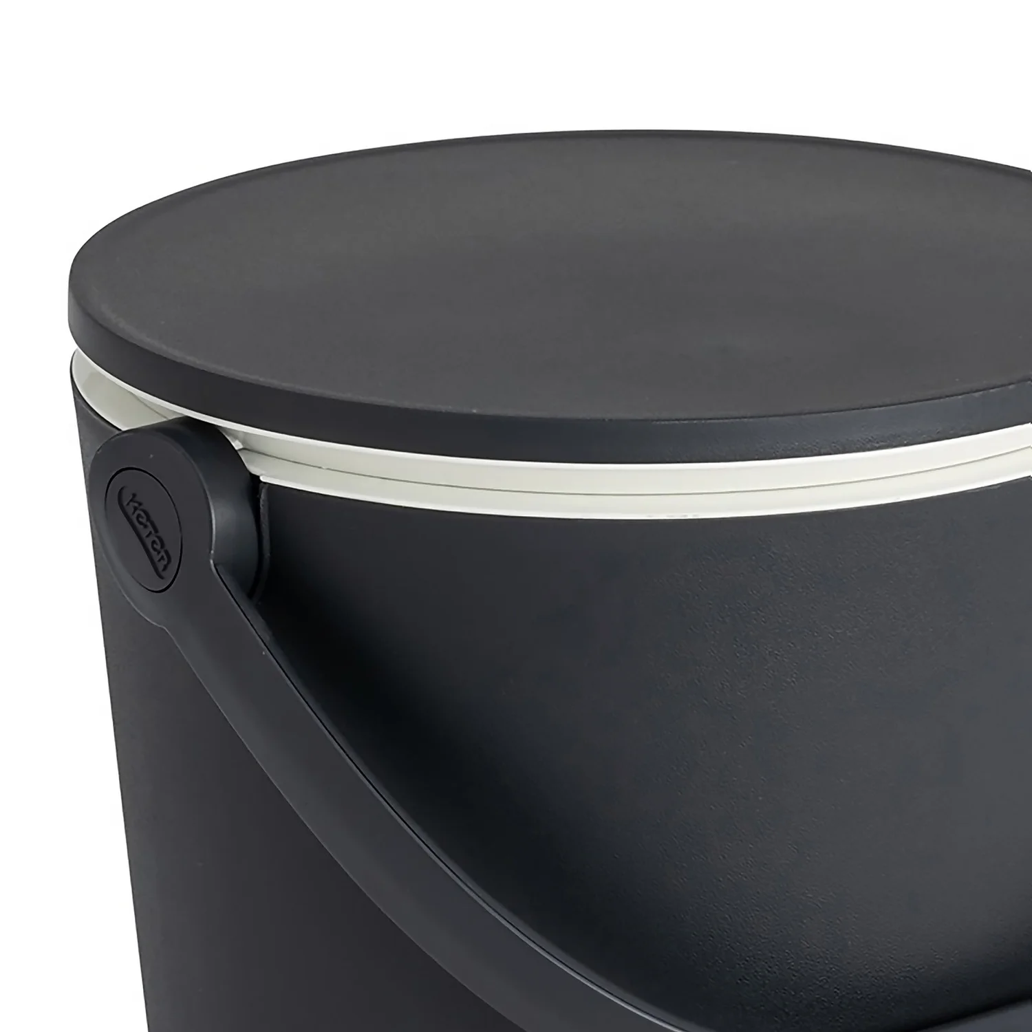 Keter GoBar Outdoor Ice Cooler Table Garden Furniture - Dark Grey / Cream - Image 4