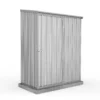 Absco 5 X 3ft Space Saver Metal Pent Shed - Zinc
