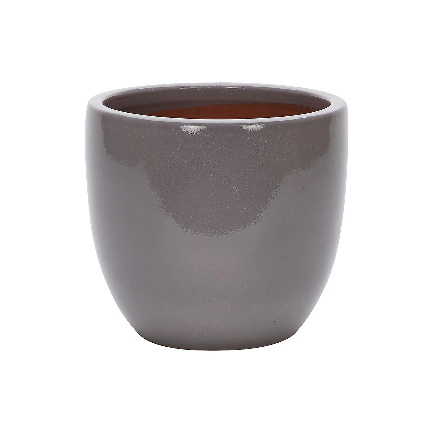 Glazed Grey Heritage Egg Pot - 21cm