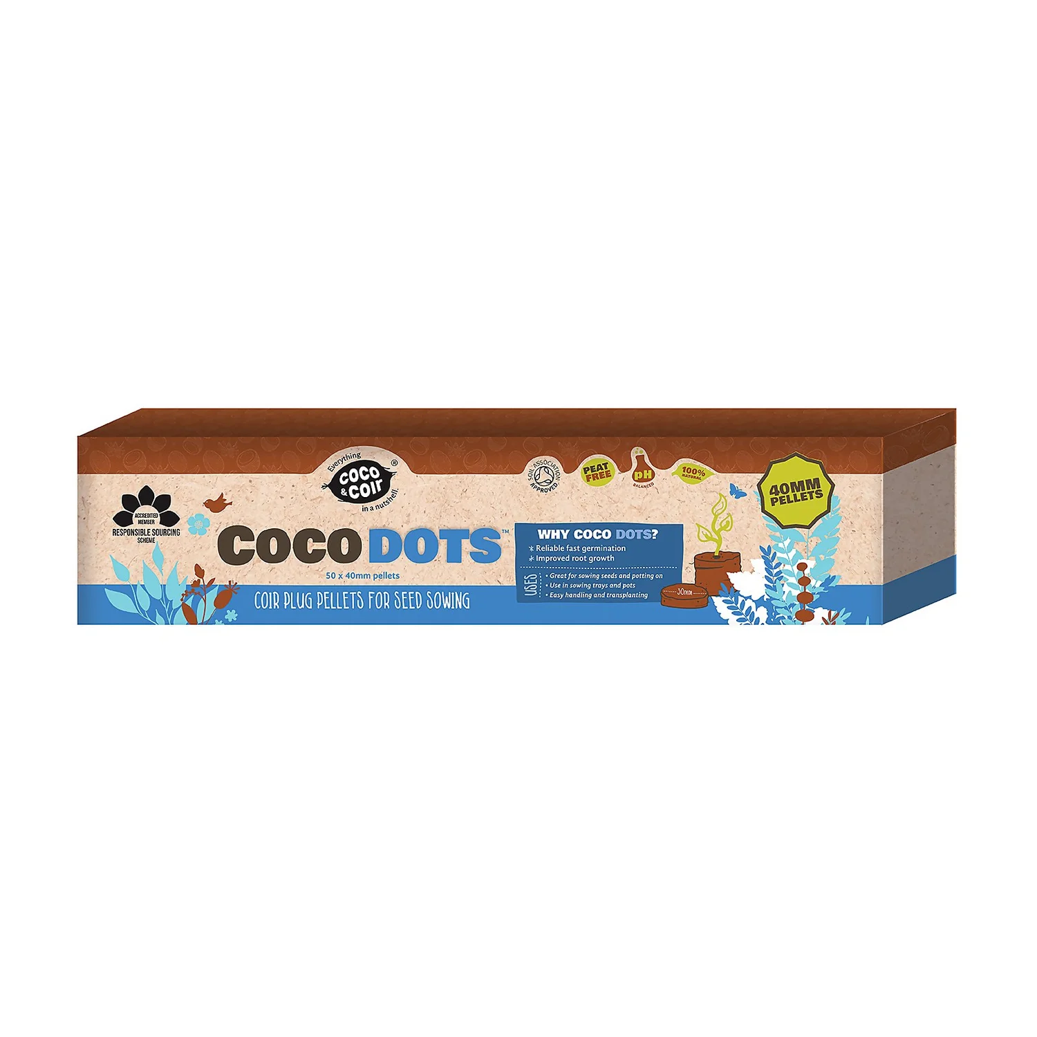 Coco & Coir Seed Germination Dots - 40mm