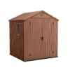 Keter Darwin Outdoor Apex Garden Storage Shed 6ft X 6ft - Brown