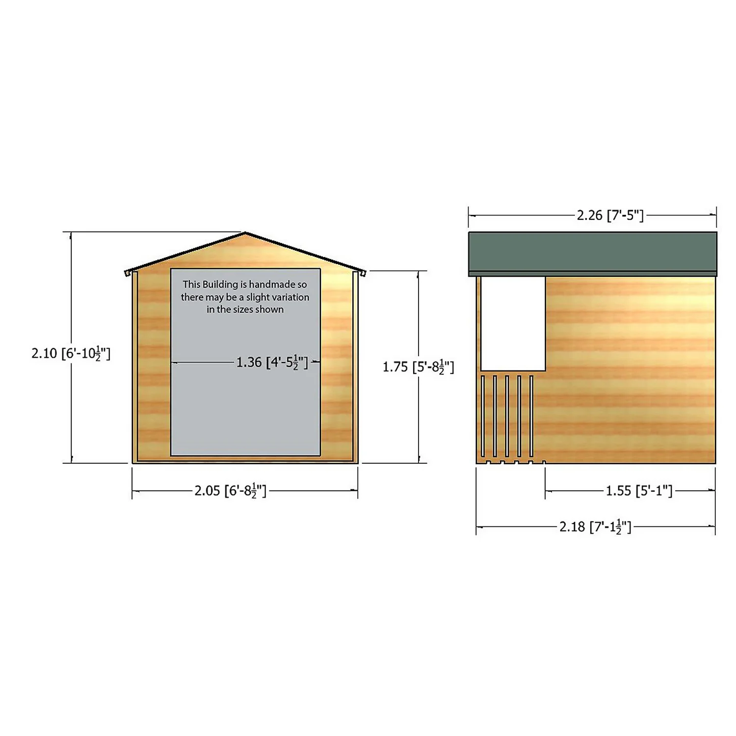 Shire 7x7ft Alnwick Summerhouse - Image 3