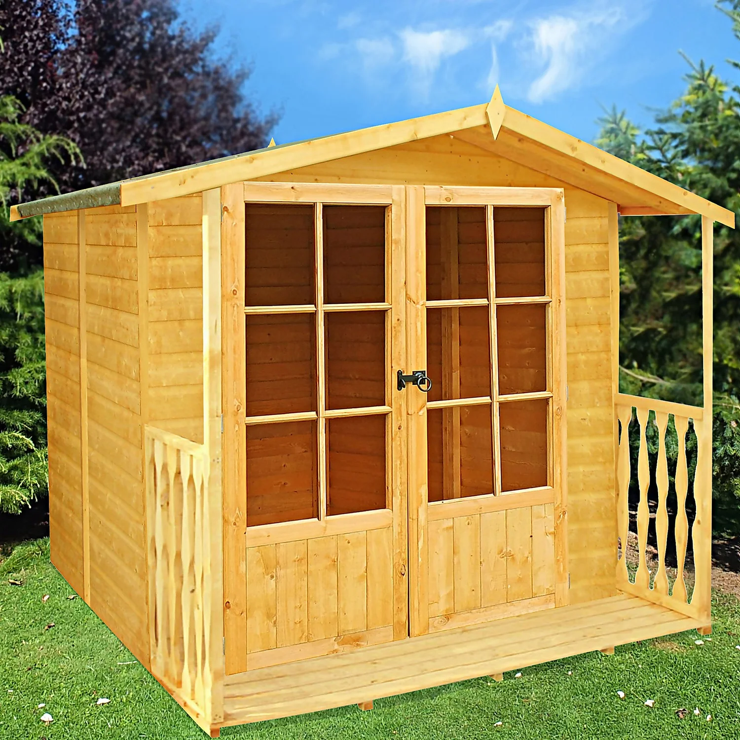 Shire 7x7ft Alnwick Summerhouse - Image 4