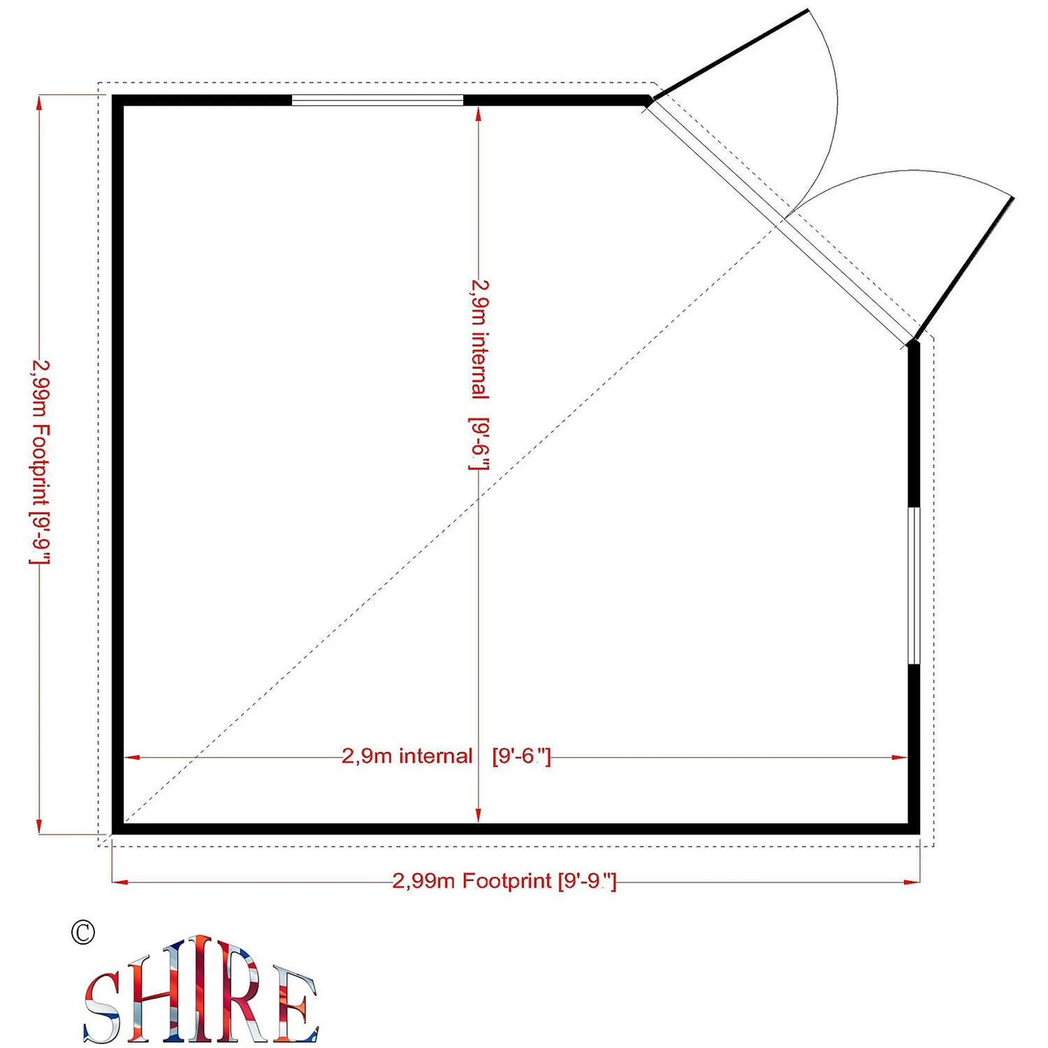 Shire 10 X 10ft Barclay Summerhouse - Image 5