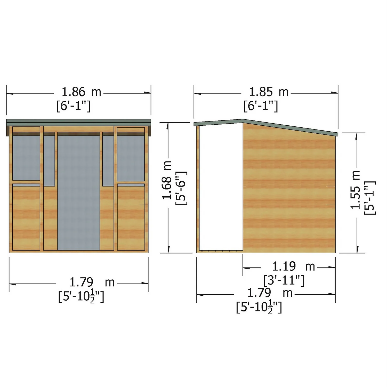 Shire 6 X 6ft Kids Jailhouse Wooden Playhouse - Image 3