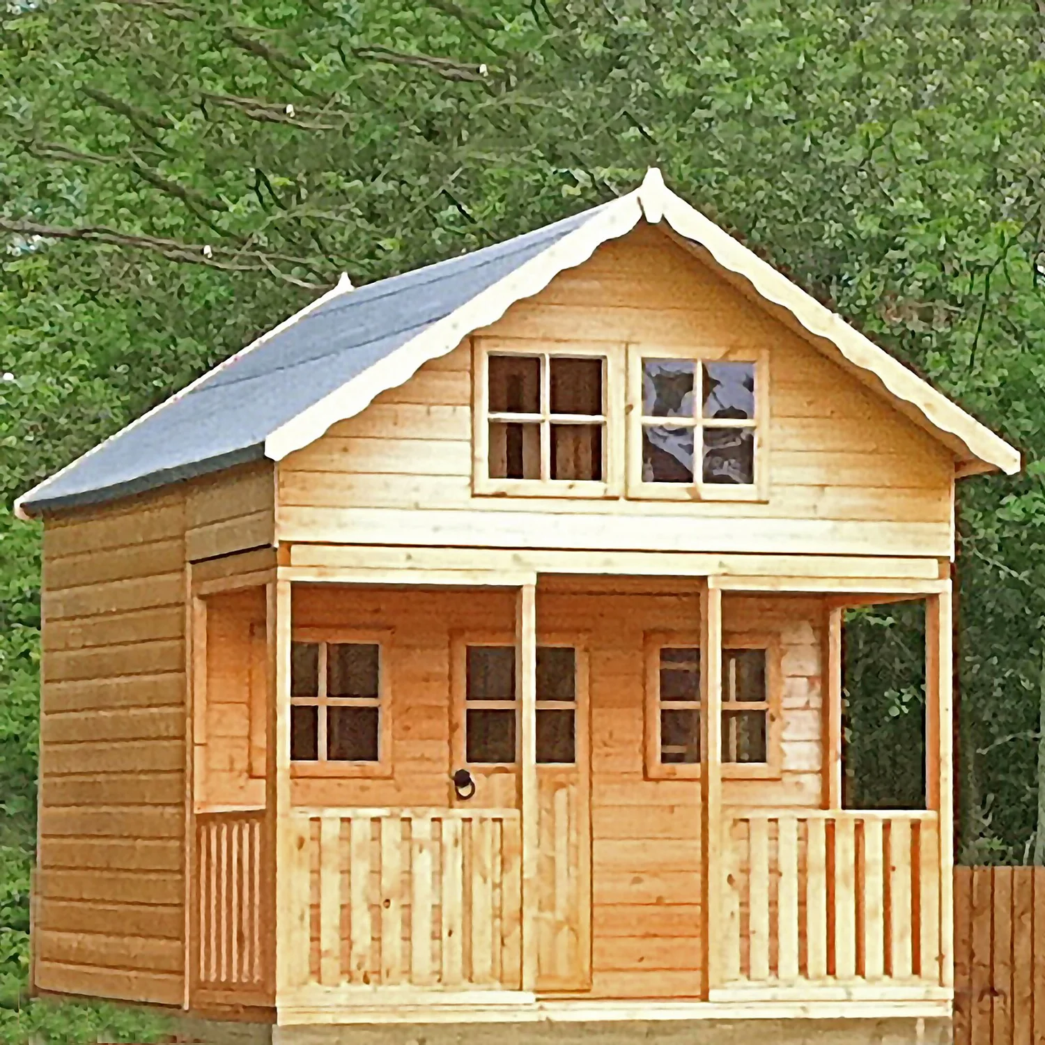 Shire 8 X 10ft Lodge Kids Wooden Playhouse - Image 3